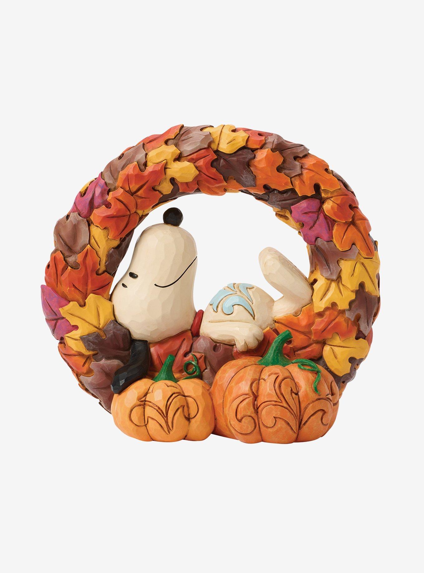 Peanuts Snoopy on Fall Wreath Figurine, , hi-res