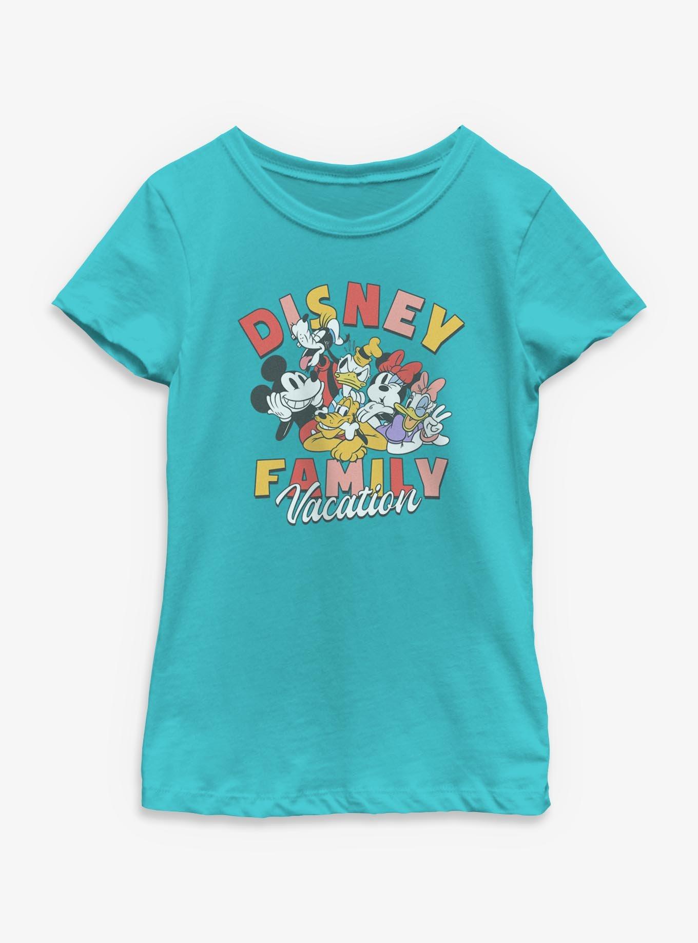 Disney Mickey Mouse & Friends Disney Family Vacation Youth Girls T-Shirt, , hi-res