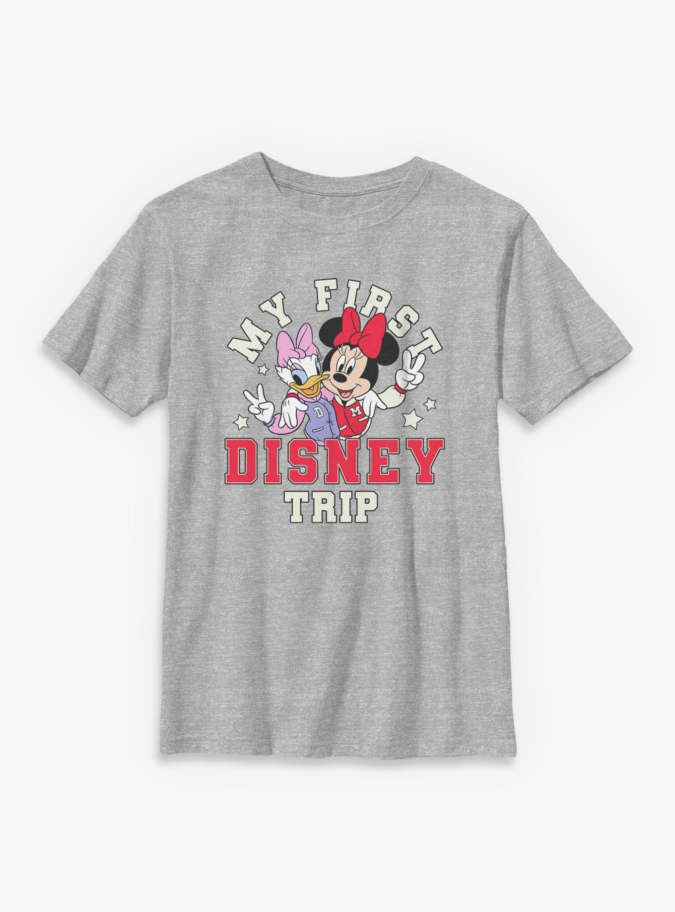Disney Minnie Mouse & Daisy Duck My First Disney Trip Youth T-Shirt, SPORT GRAY, hi-res view 1