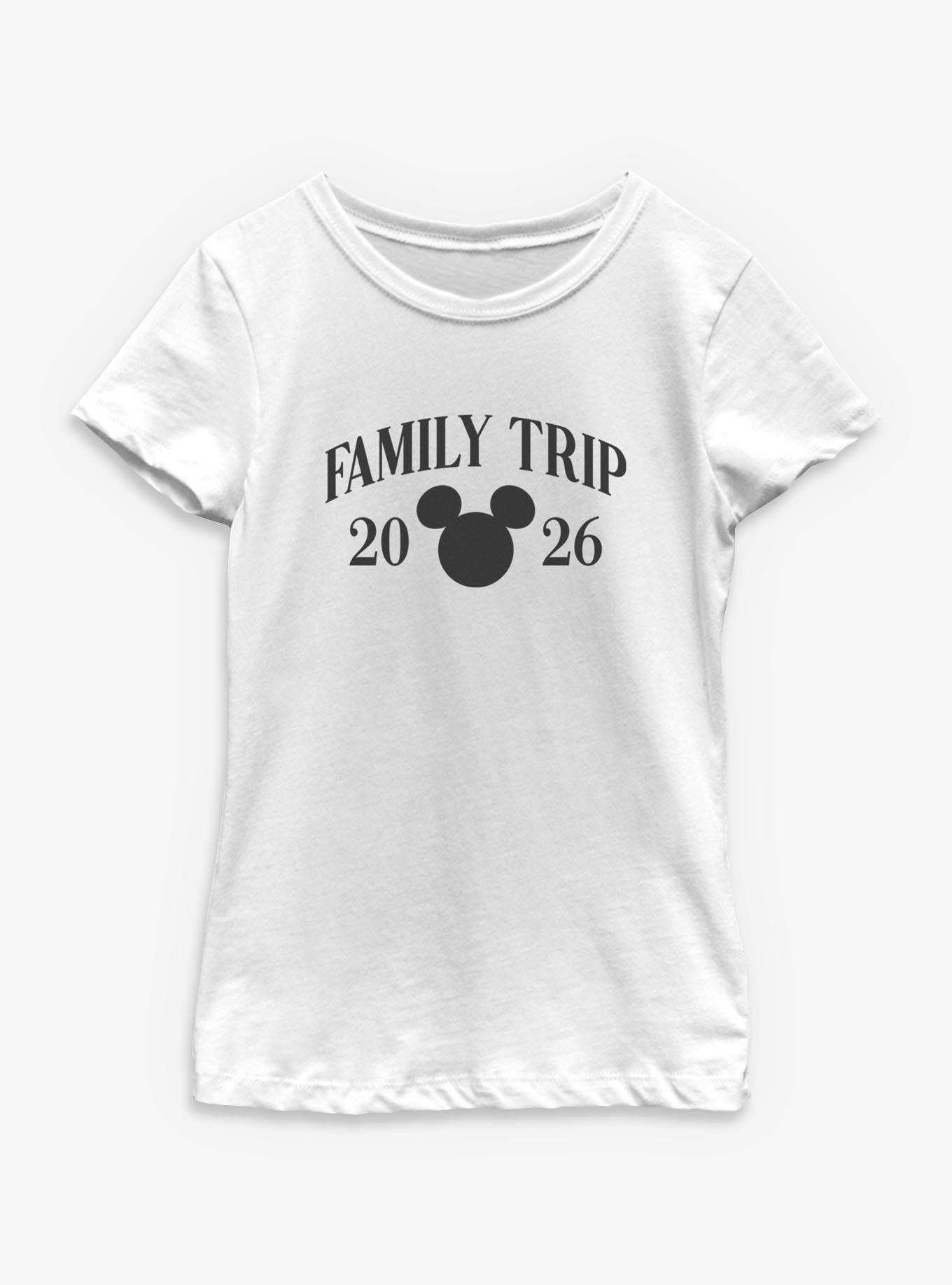 Disney Mickey Mouse Head Family Trip 2026 Youth Girls T-Shirt, , hi-res