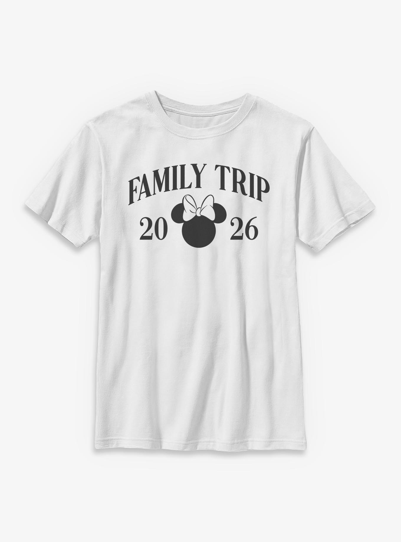 Disney Minnie Mouse Head Family Trip 2026 Youth T-Shirt, , hi-res