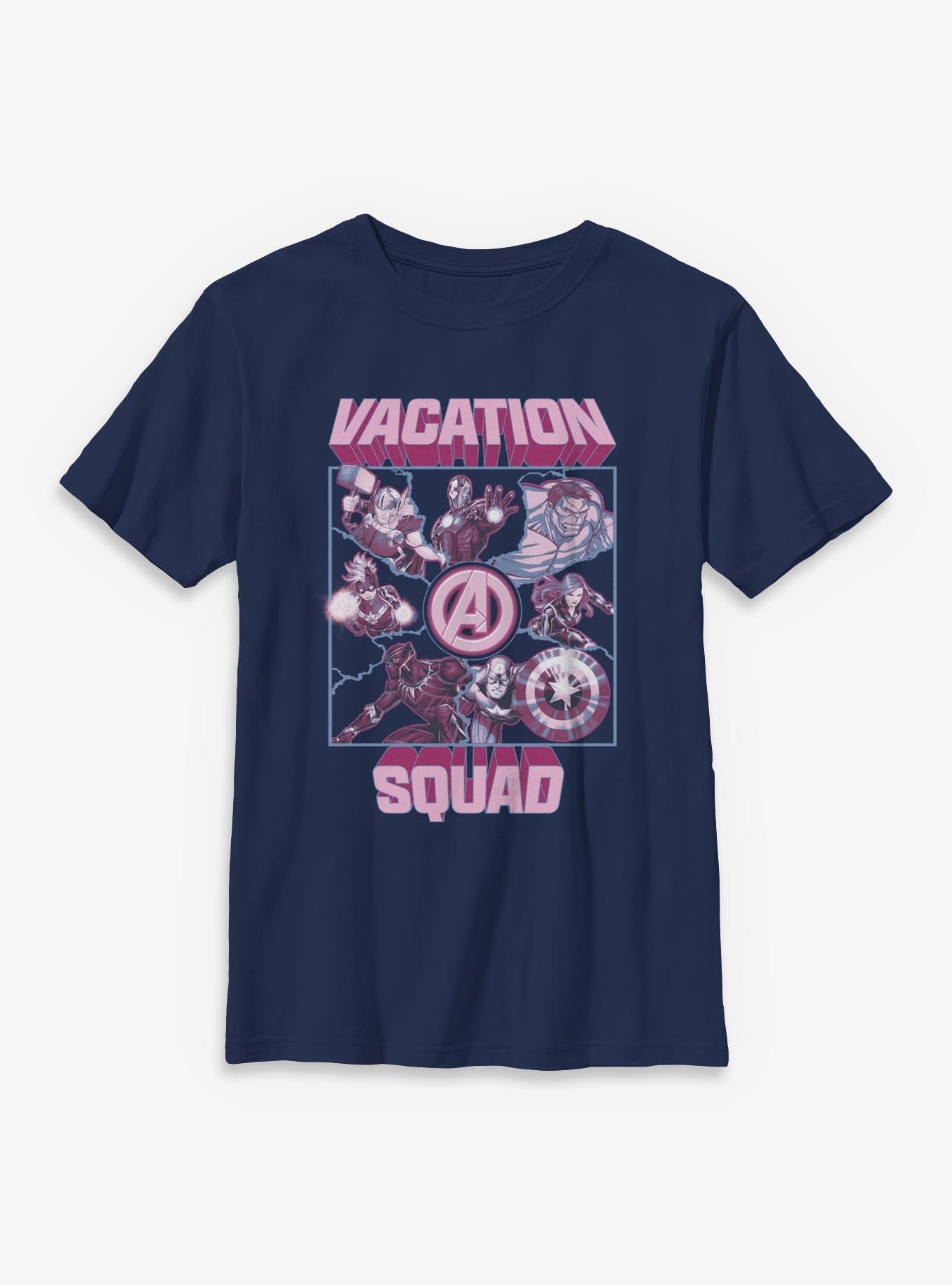 Marvel Avengers Vacation Squad Square Youth T-Shirt, , hi-res