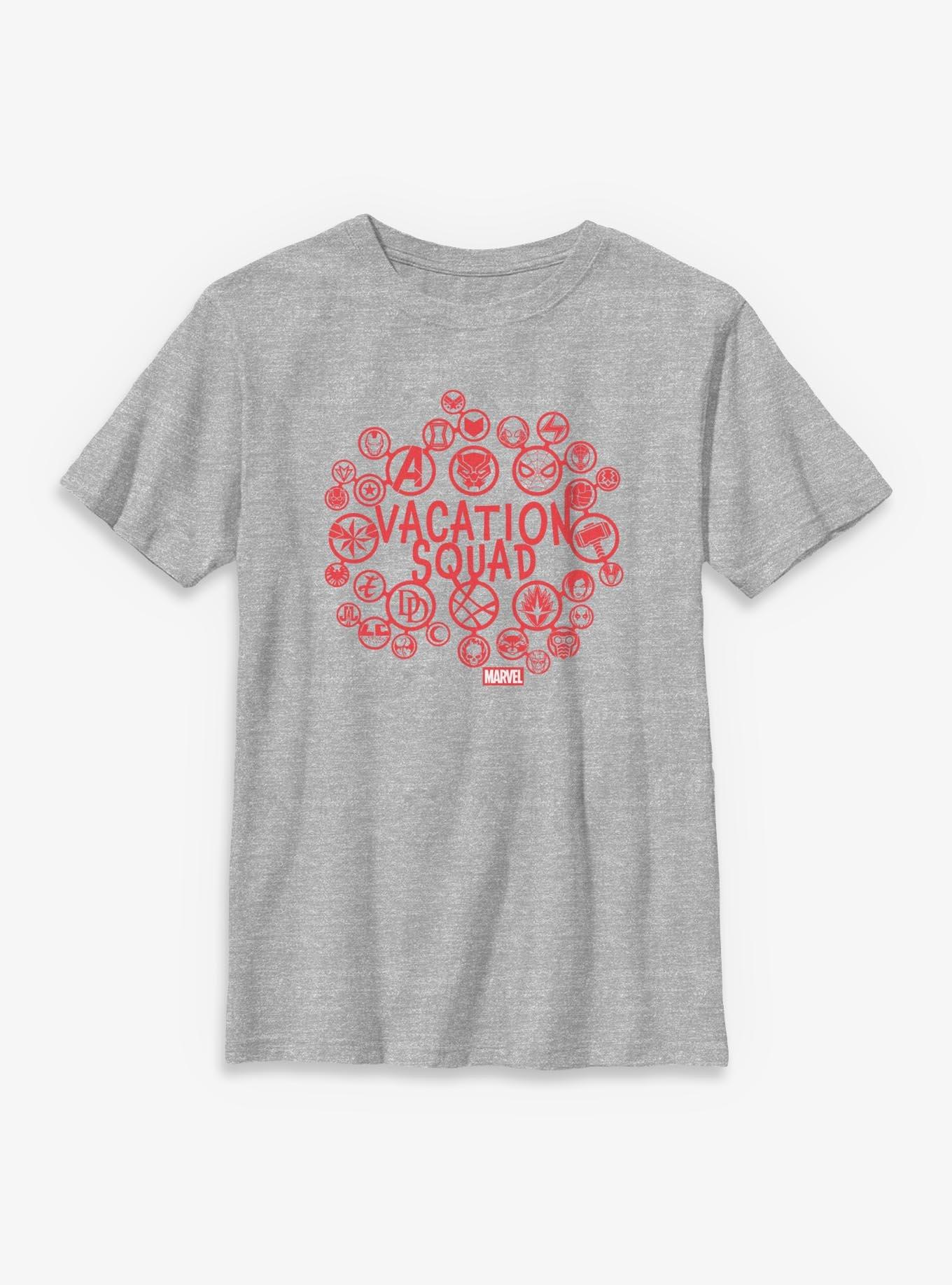 Marvel Avengers Vacation Squad Logo Icons Youth T-Shirt, , hi-res