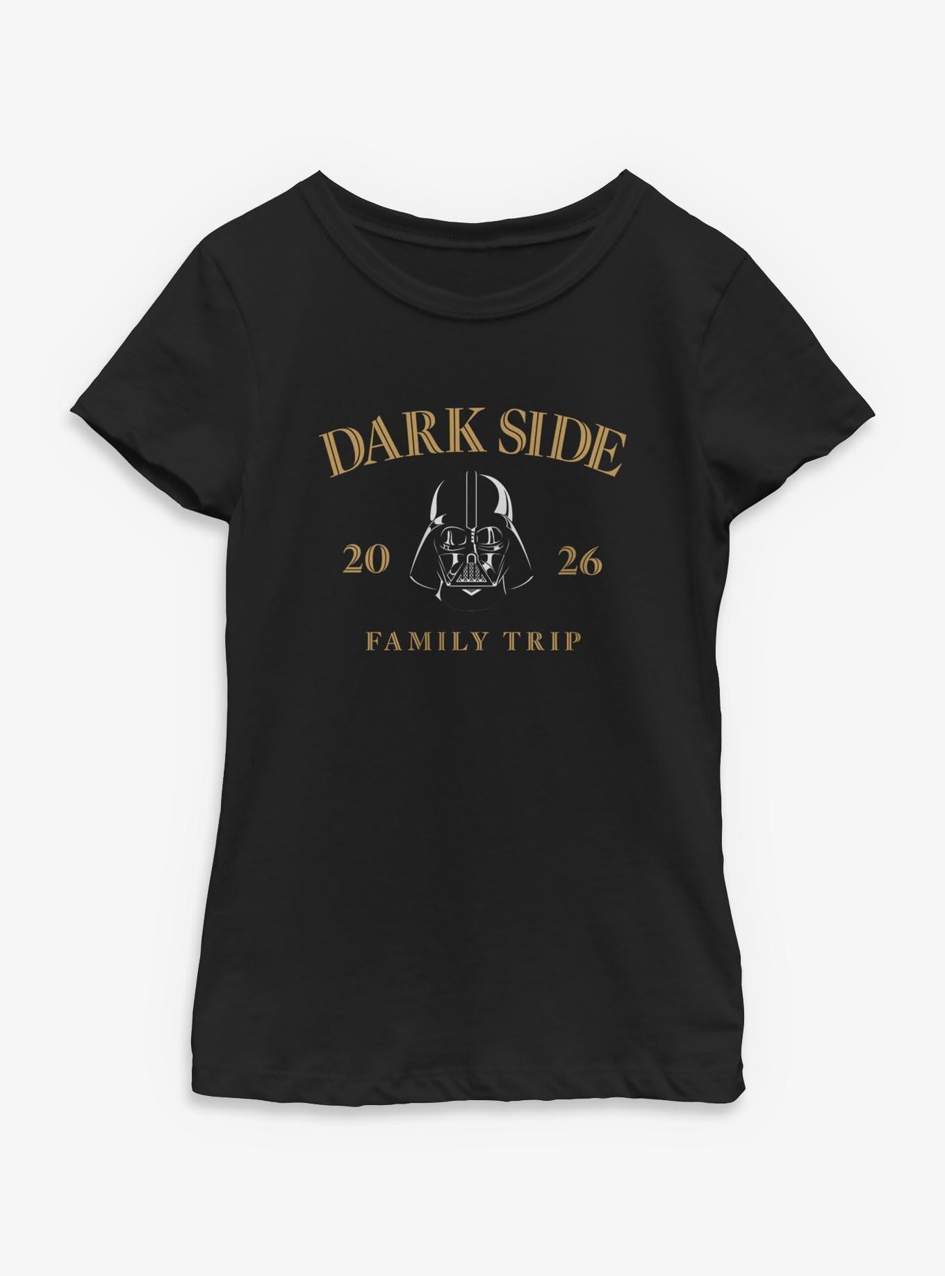 Star Wars Darth Vader Dark Side Family Trip 2026 Youth Girls T-Shirt, , hi-res