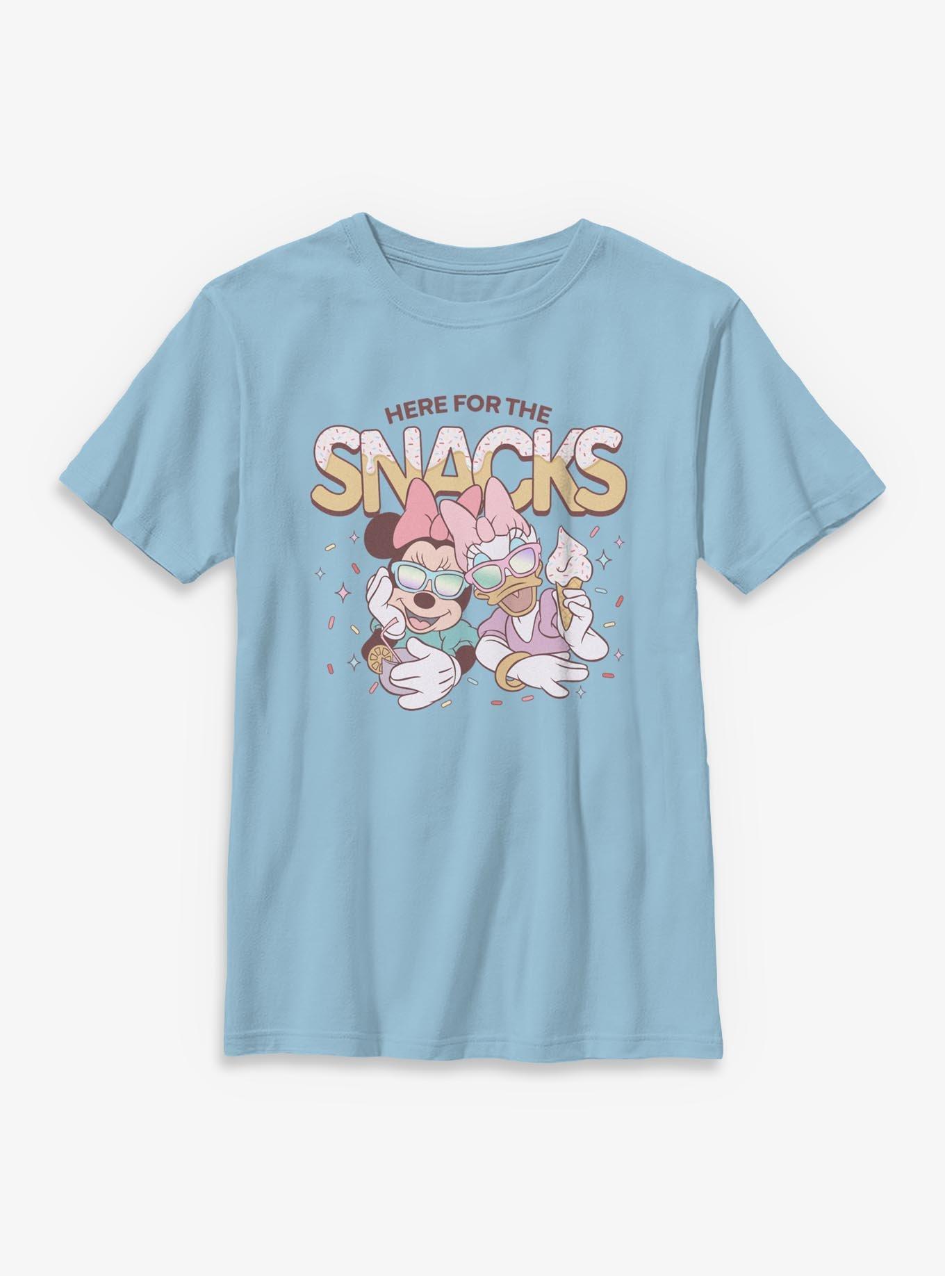 Disney Minnie Mouse & Daisy Duck Here For The Snacks Youth T-Shirt, , hi-res