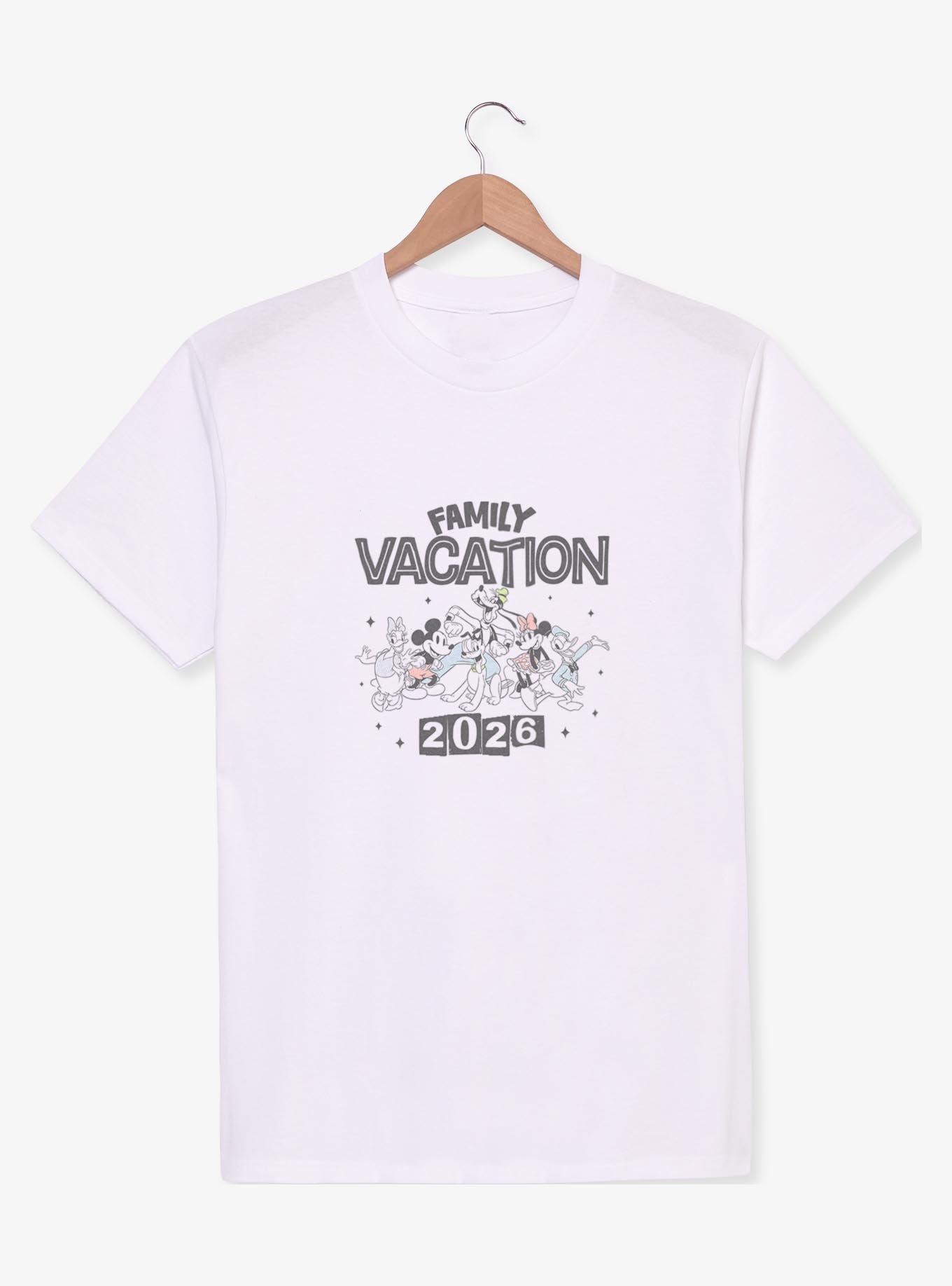 Disney Mickey Mouse & Friends Family Vacation 2026 Stars Womens T-Shirt, , hi-res