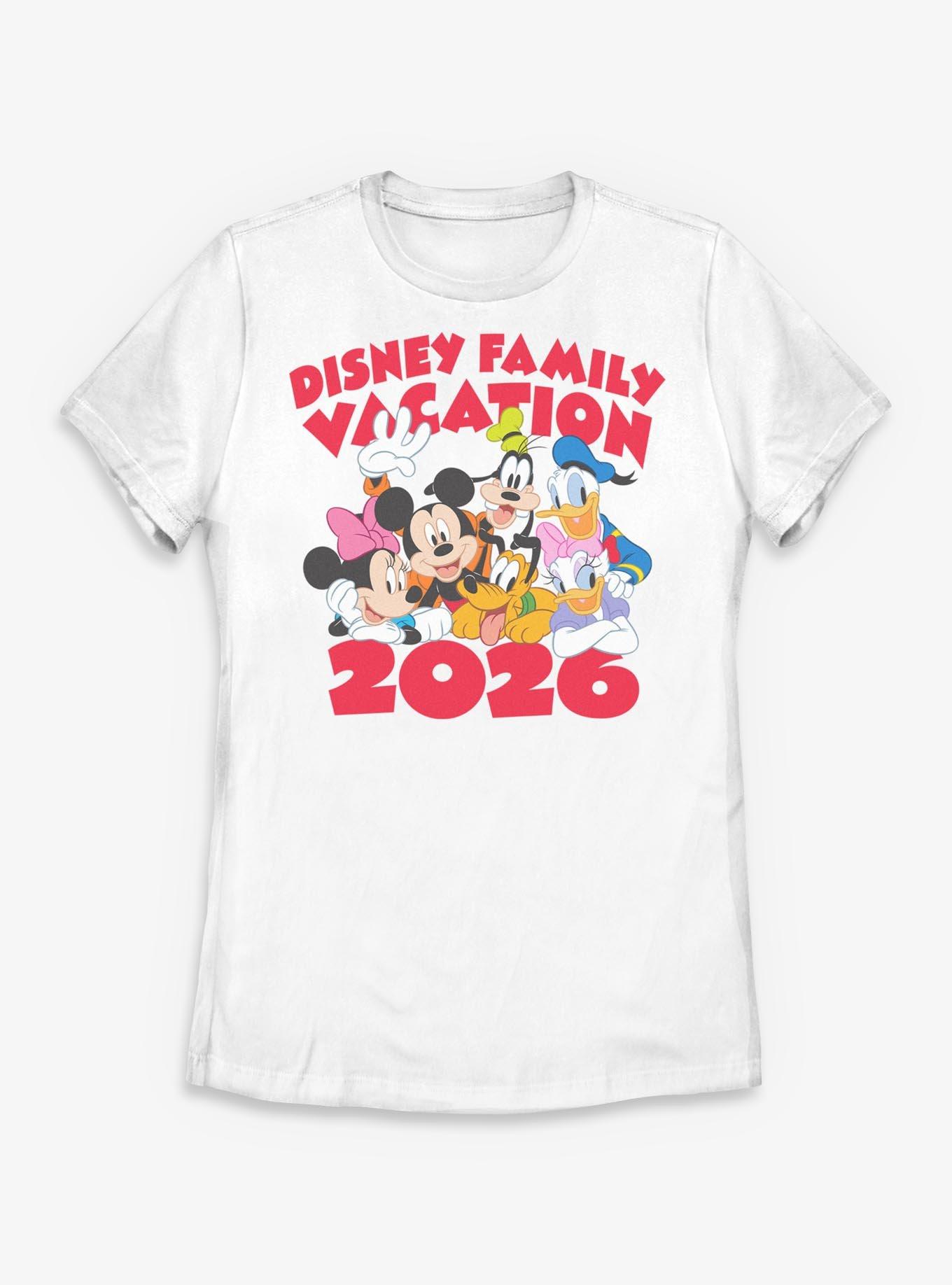Disney Mickey Mouse & Friends Family Vacation 2026 Together Womens T-Shirt, , hi-res