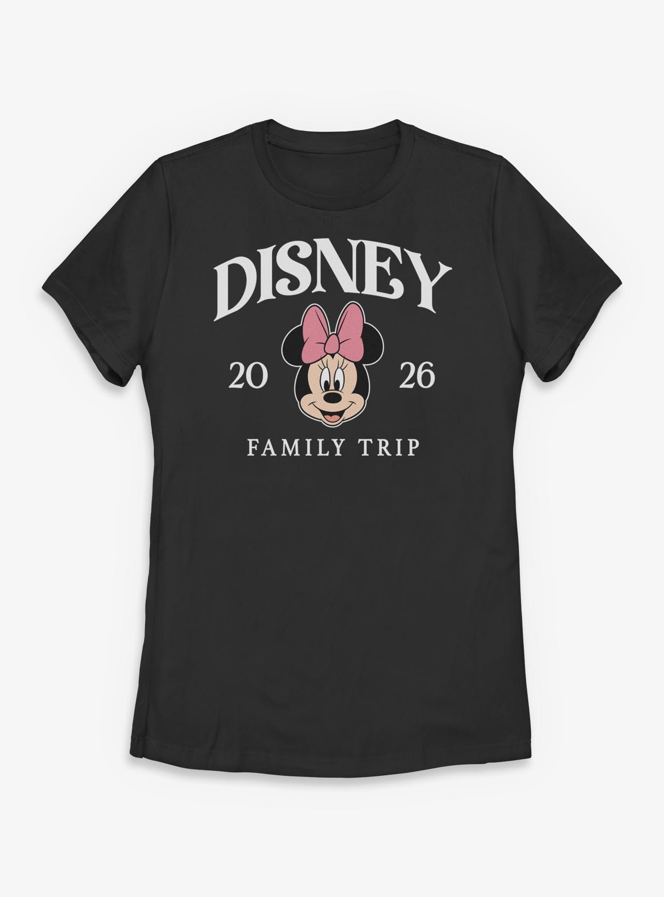 Disney Minnie Mouse Face Disney Family Trip 2026 Womens T-Shirt, , hi-res