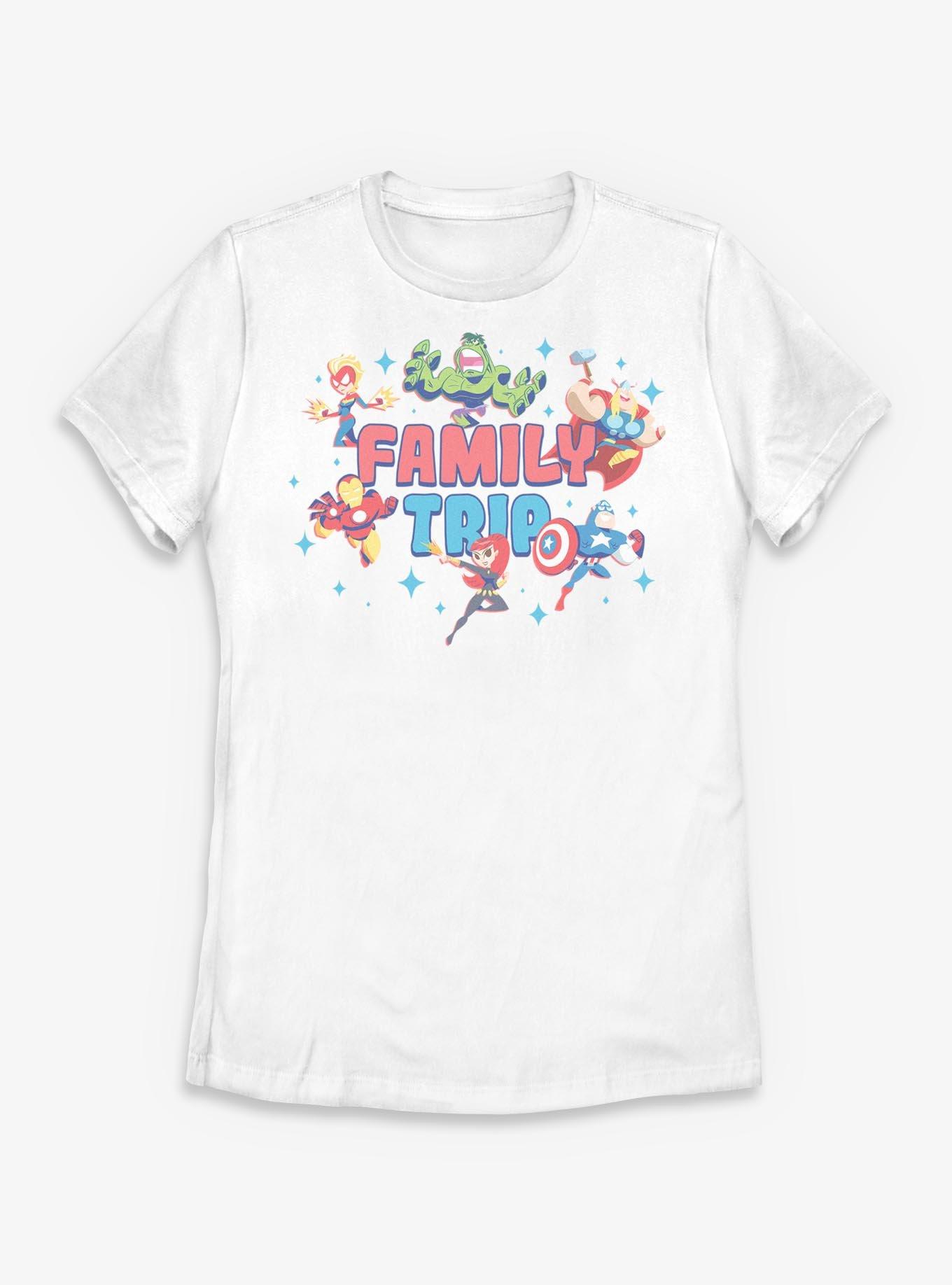 Marvel Avengers Family Trip Stars Womens T-Shirt