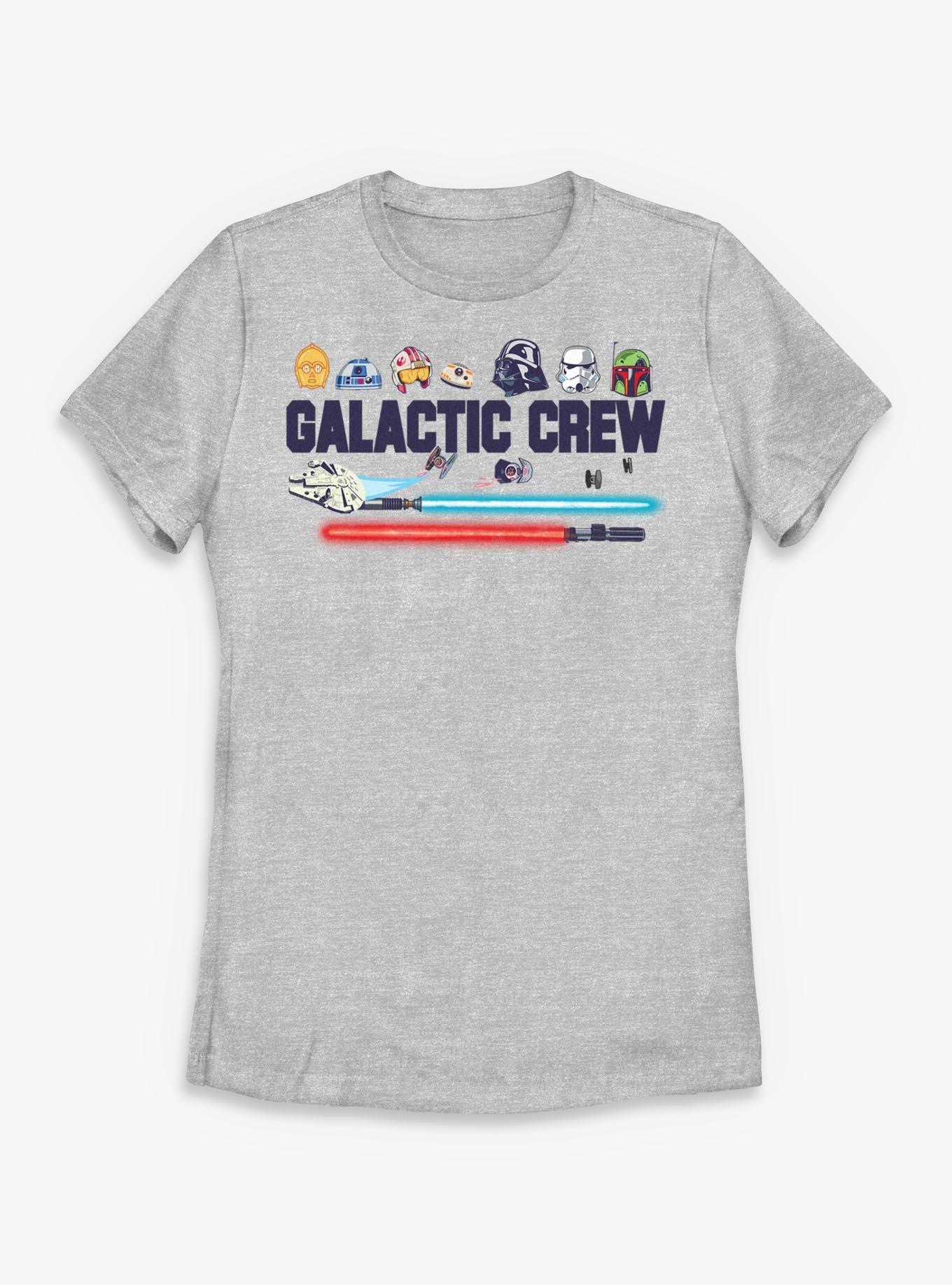 Star Wars Galactic Crew Womens T-Shirt, ATH HTR, hi-res view 1