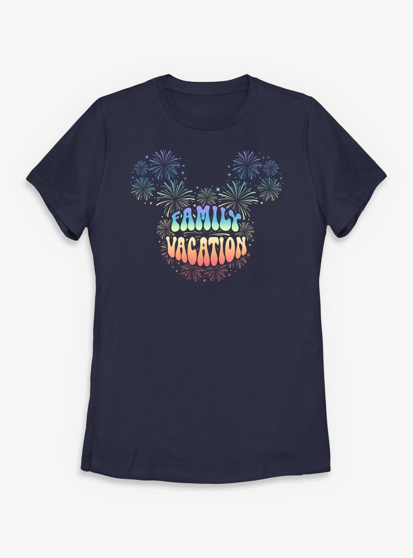 Disney Mickey Mouse Head Family Vaction Fireworks Womens T-Shirt, , hi-res