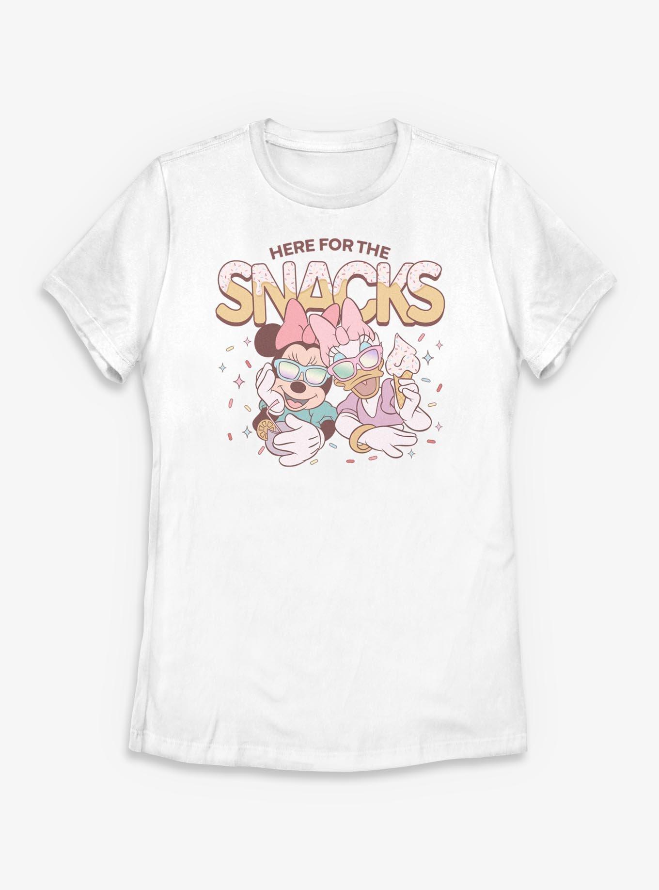 Disney Minnie Mouse & Daisy Duck Here For The Snacks Womens T-Shirt, , hi-res