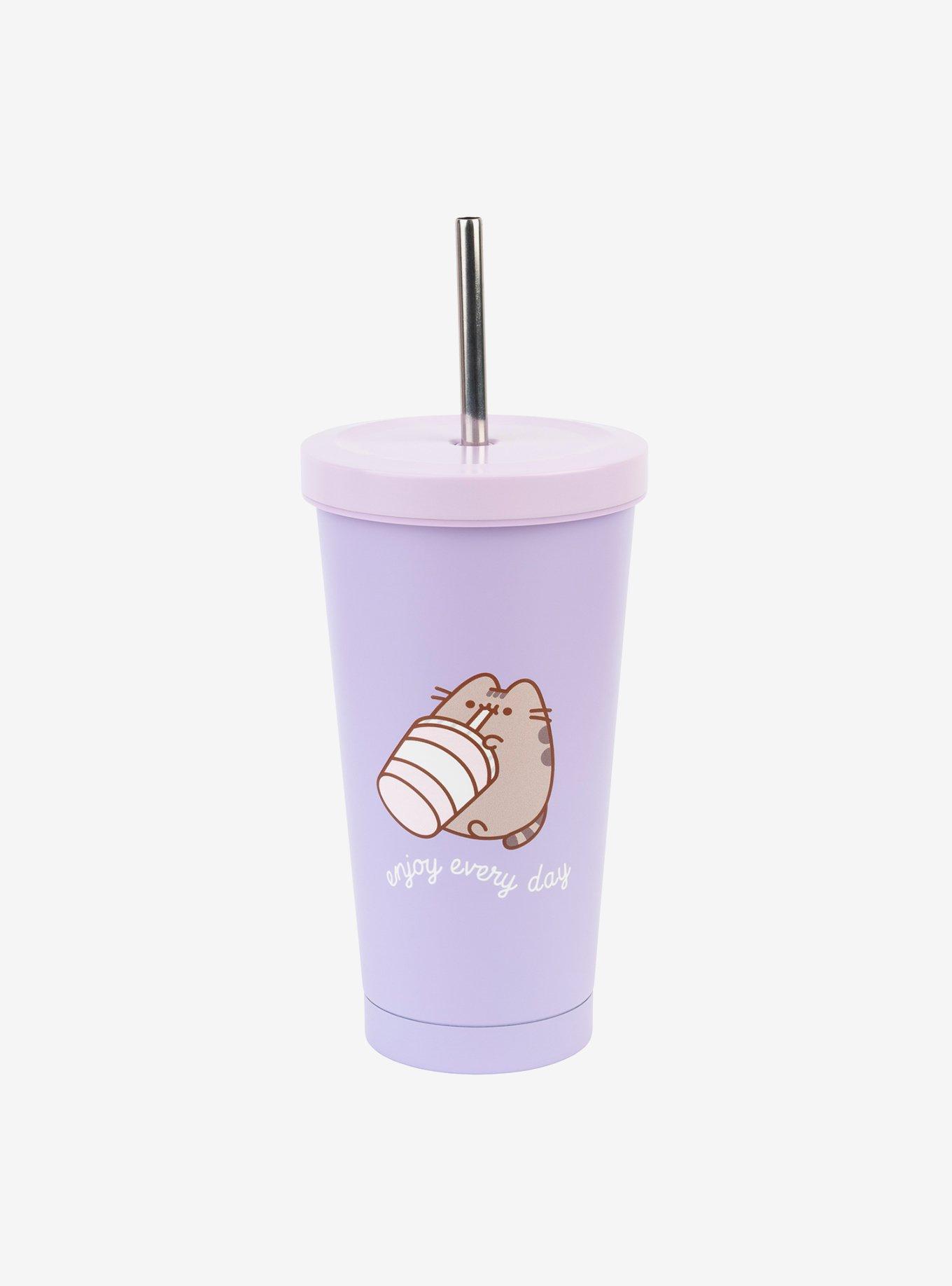 Pusheen Moments Steel Tumbler With Straw, , hi-res