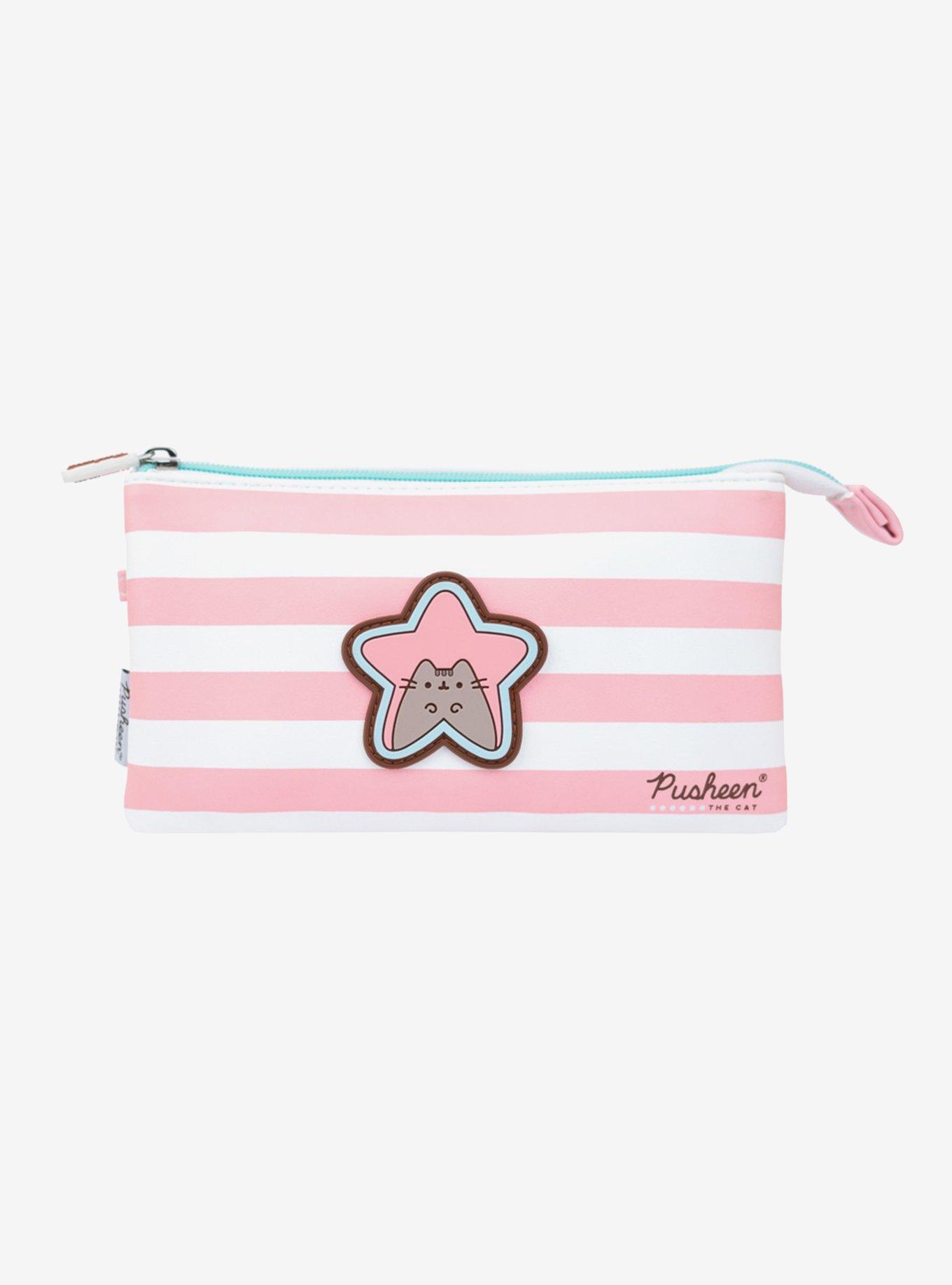 Pusheen Rose Collection Triple Pencil Case, , hi-res