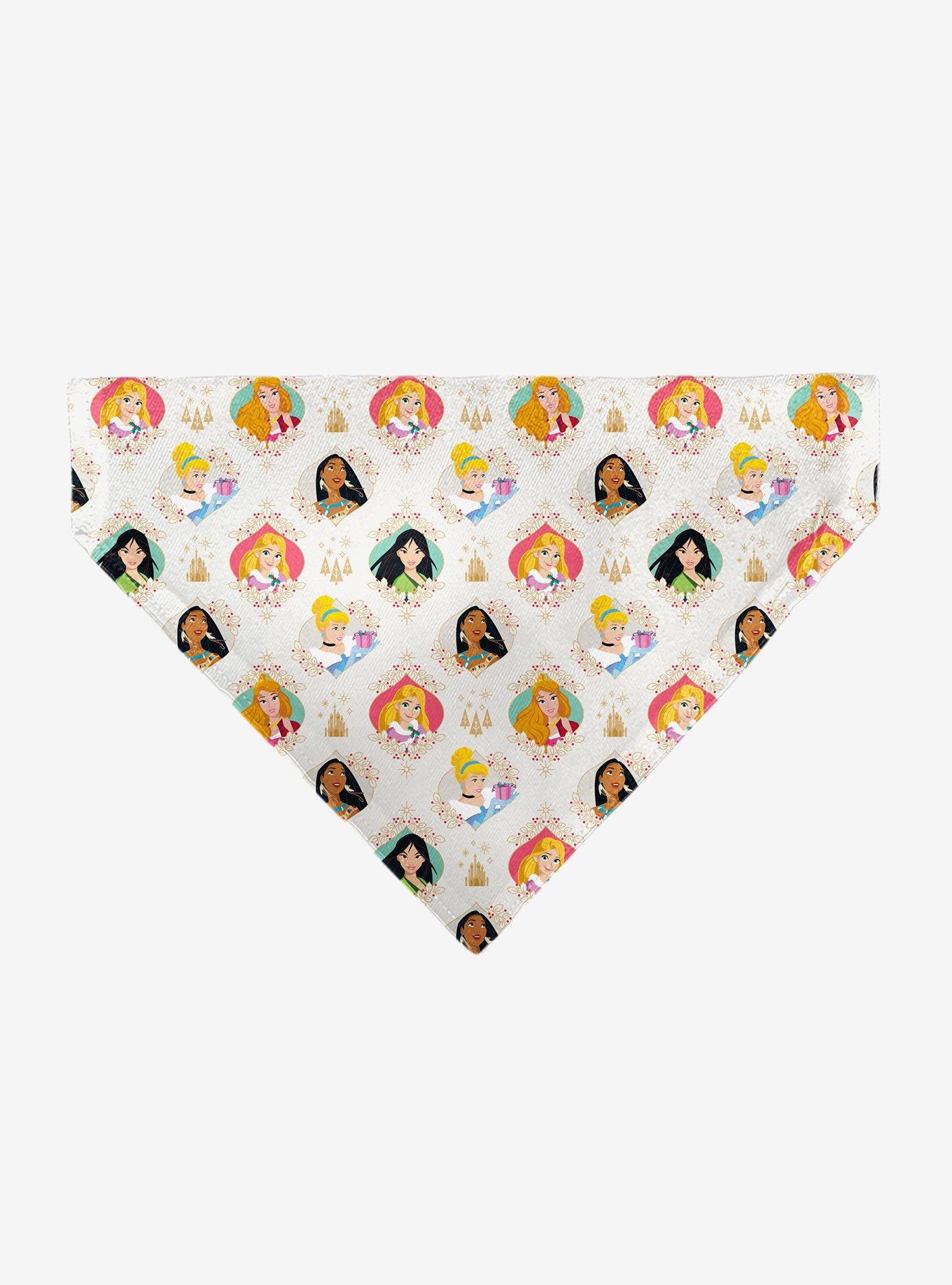 Disney Holiday Princess Poses and Icons Slip On Collar Pet Bandana - Bandana Only, , hi-res