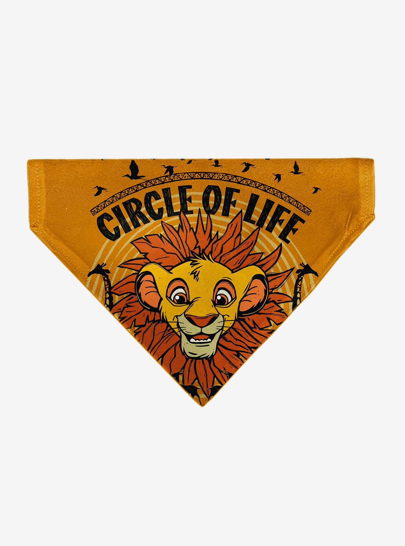 Disney The Lion King Young Simba Circle of Life Pose Slip On Collar Pet Bandana - Bandana Only, , hi-res