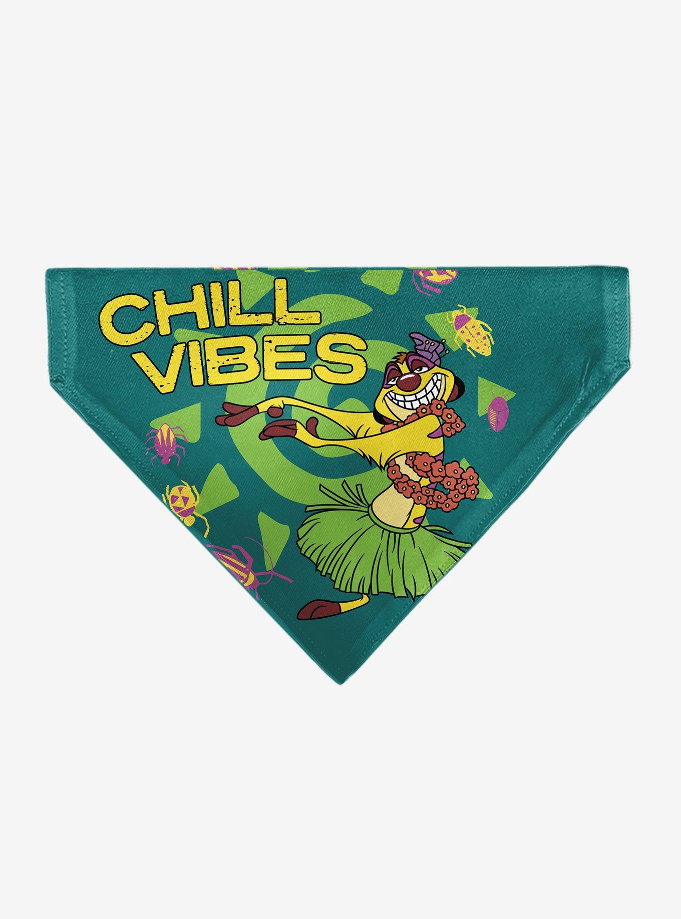 Disney The Lion King Timon Chill Vibes Hula Pose Slip On Collar Pet Bandana - Bandana Only, , hi-res