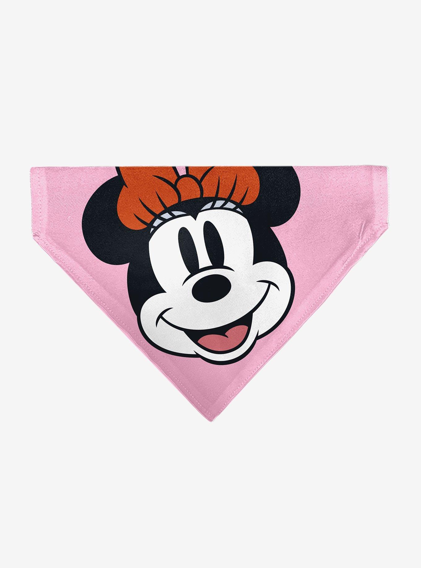 Disney Minnie Mouse Smiling Face Close Up Slip On Collar Pet Bandana - Bandana Only, , hi-res