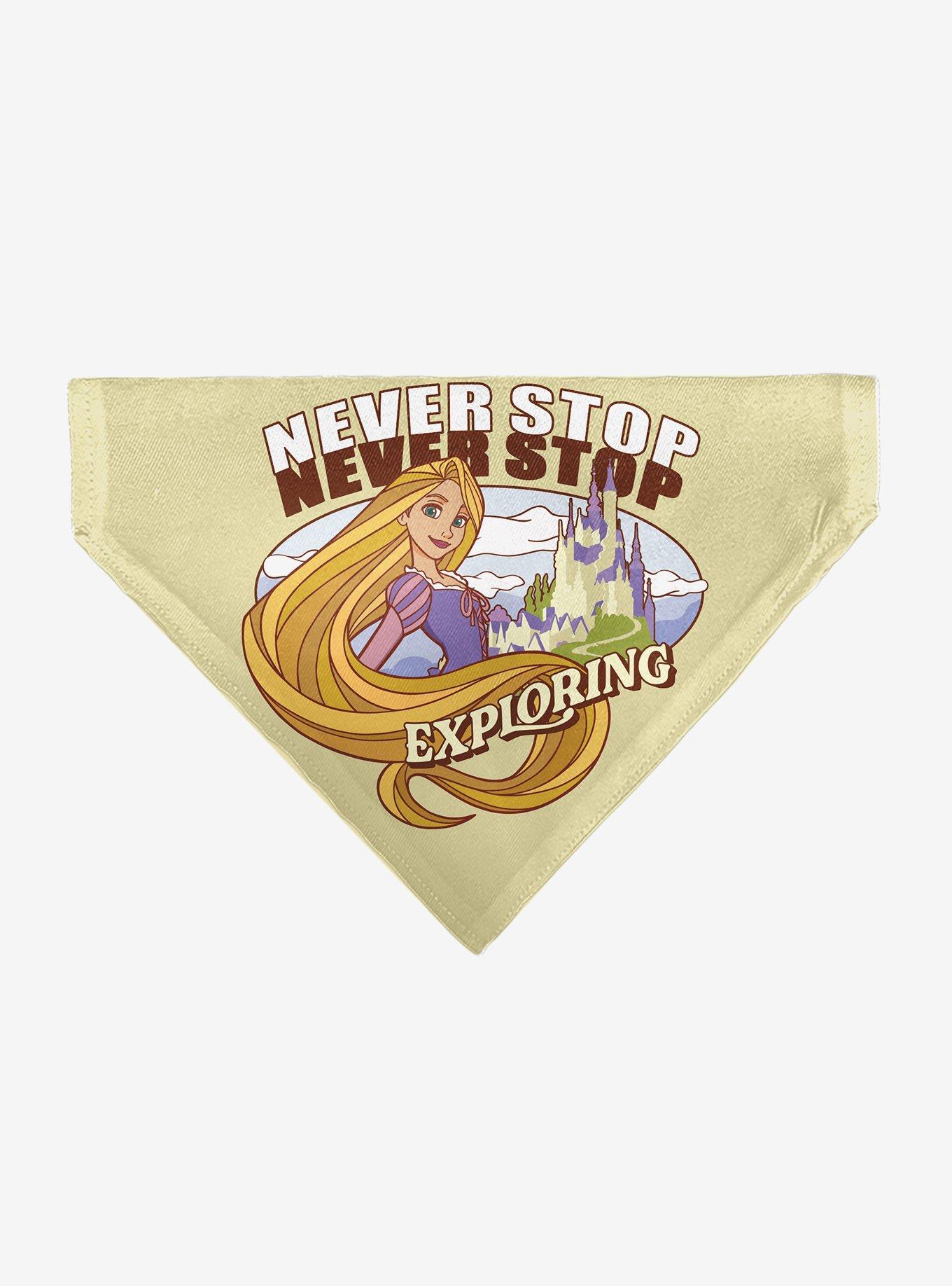 Disney Rapunzel Never Stop Exploring Castle Pose Slip On Collar Pet Bandana - Bandana Only, , hi-res