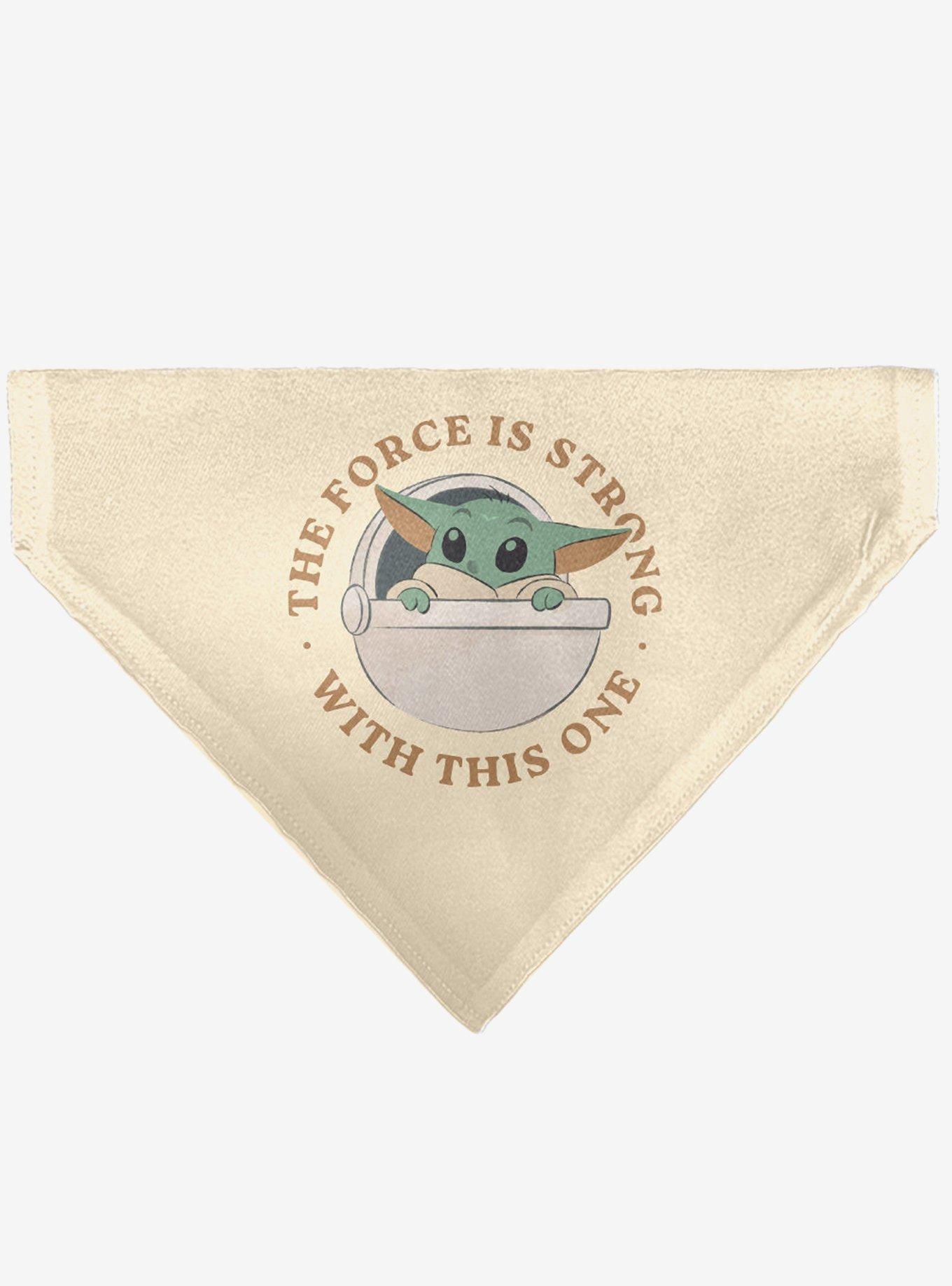 Star Wars The Mandalorian the Force is Strong Grogu Pod Pose Slip On Collar Pet Bandana - Bandana Only, , hi-res
