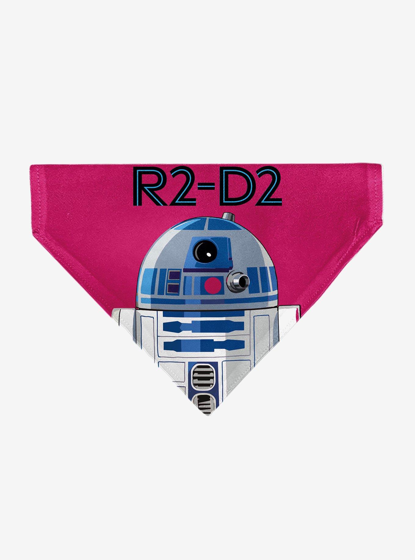 Star Wars R2 D2 Text and Pop Art Pose Slip On Collar Pet Bandana - Bandana Only, , hi-res
