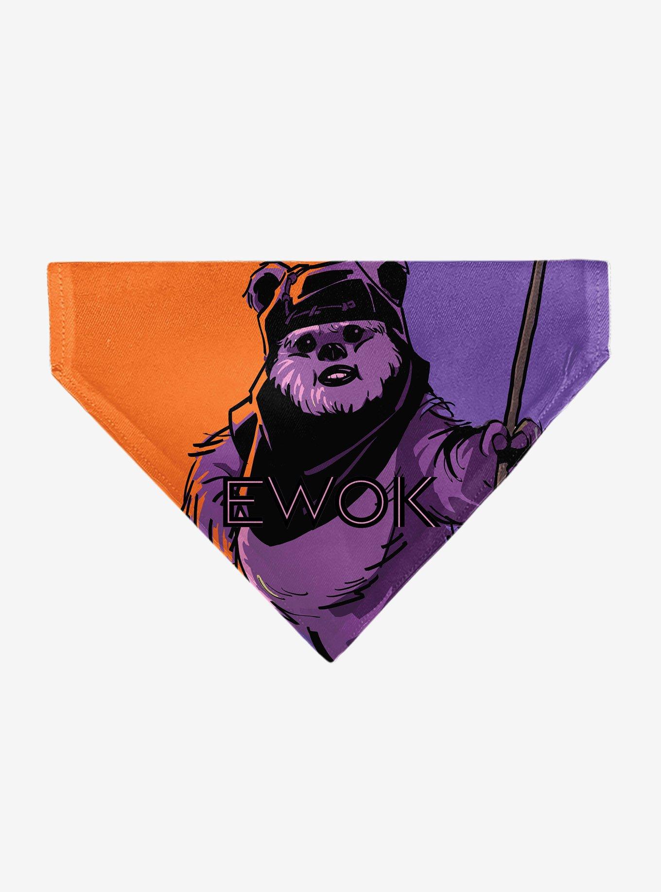 Star Wars Ewok Text and Wicket Pop Art Slip On Collar Pet Bandana - Bandana Only, , hi-res