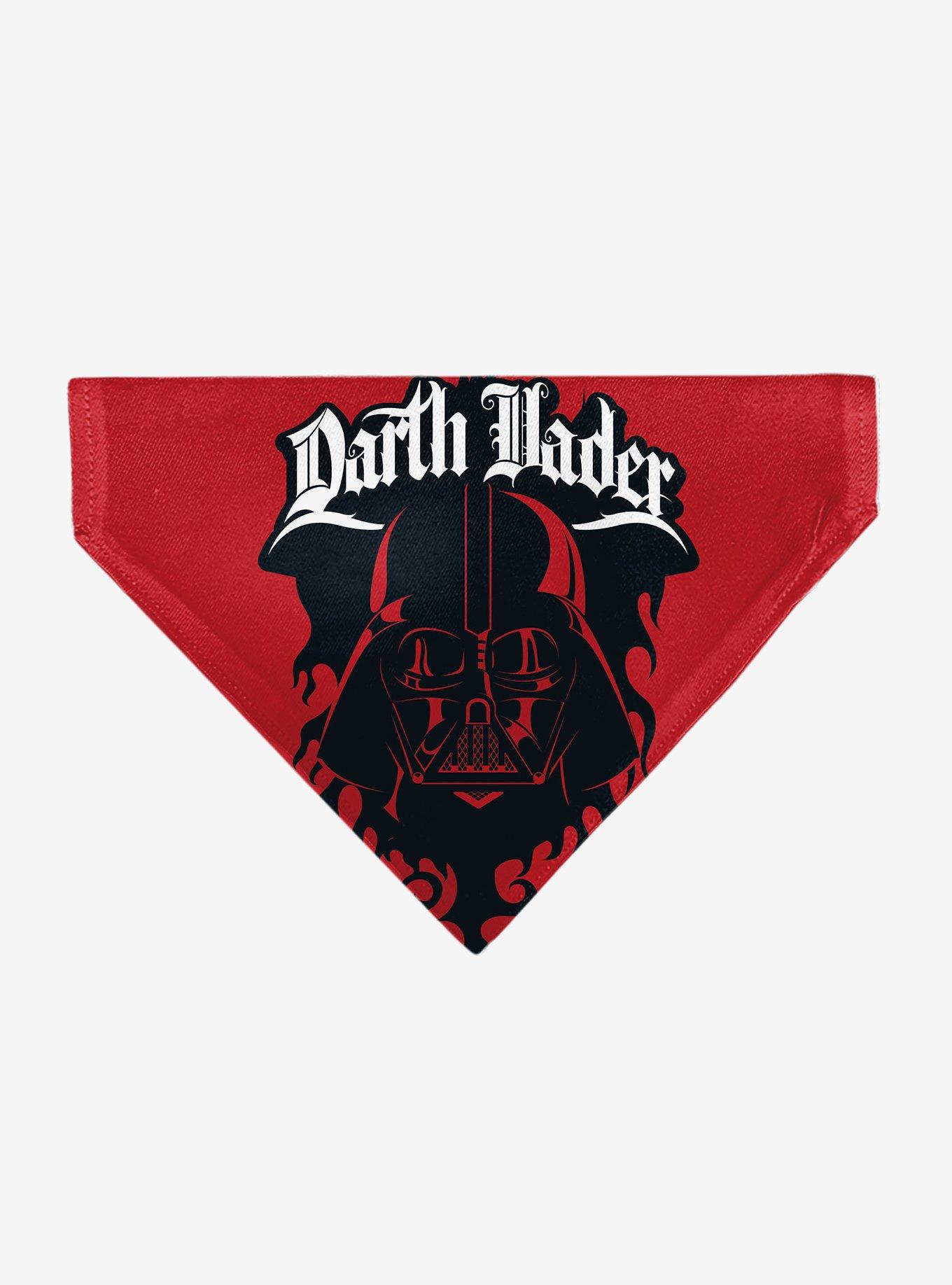 Star Wars Darth Vader Face and Text Flame Slip On Collar Pet Bandana - Bandana Only, , hi-res