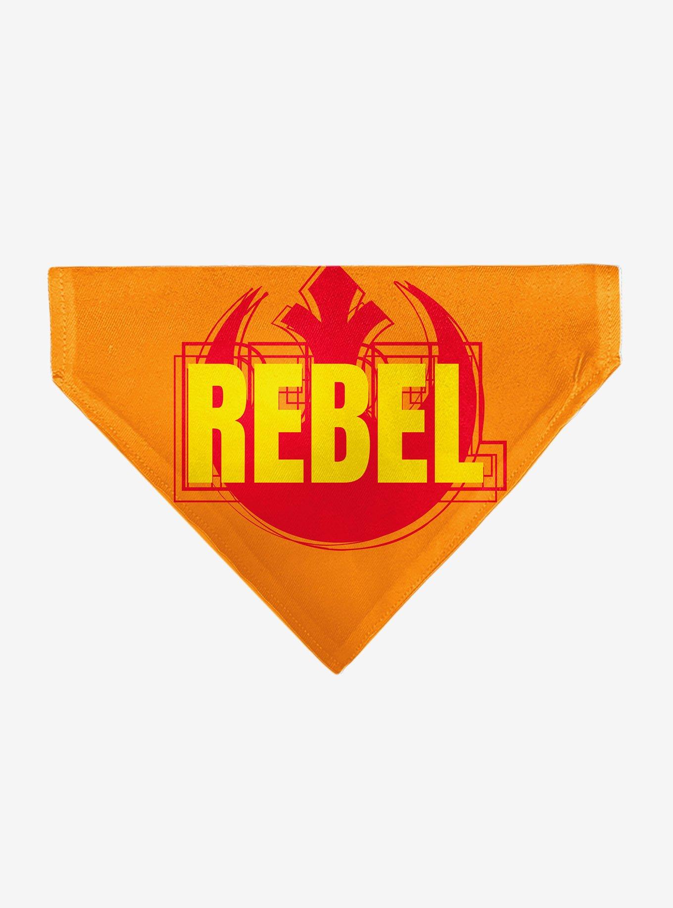 Star Wars Text and Rebel Alliance Insignia Slip On Collar Pet Bandana - Bandana Only, , hi-res