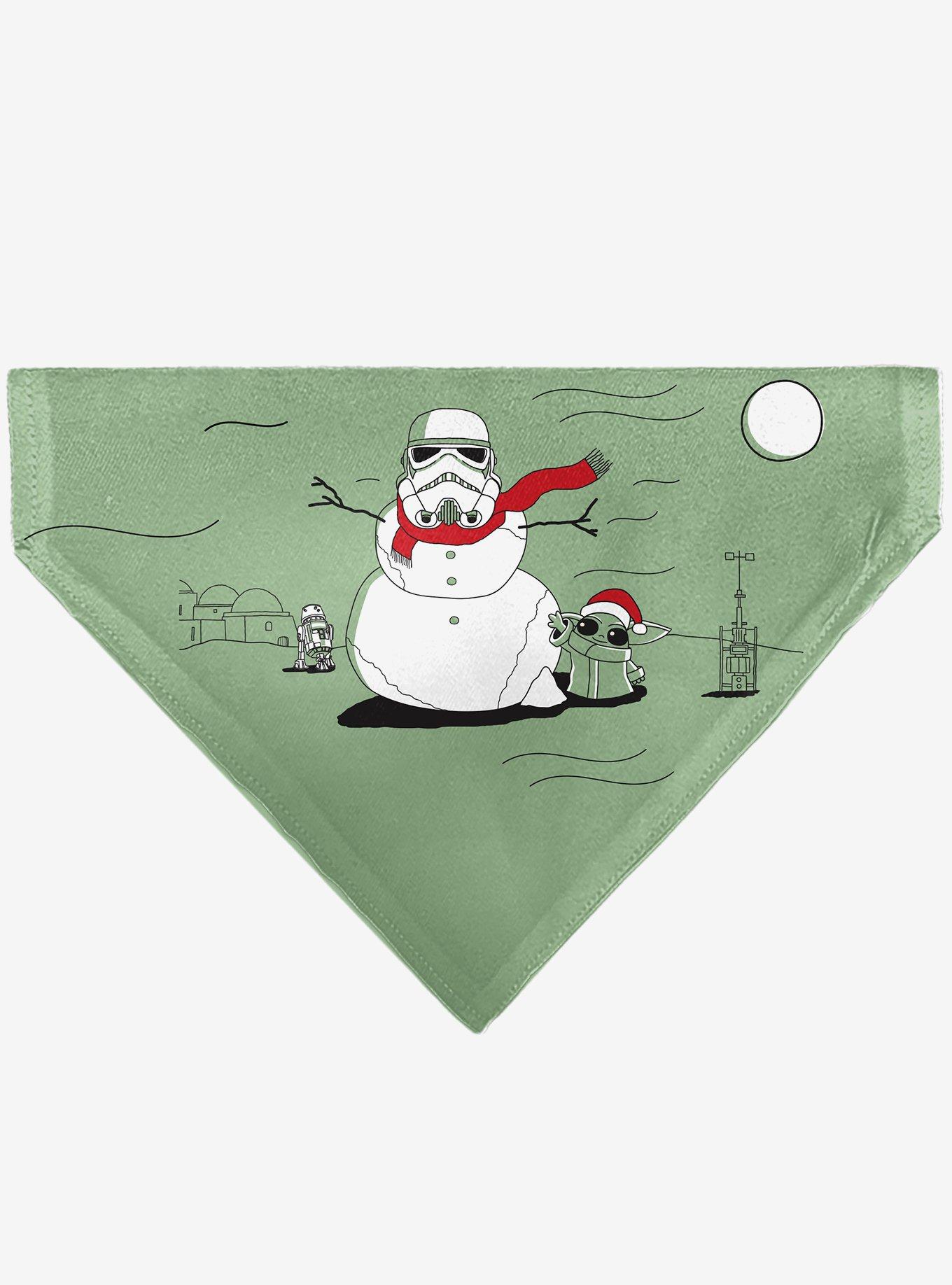 Star Wars Holiday Grogu Baby Yoga Santa Claus Scenes Slip On Collar Pet Bandana - Bandana Only, , hi-res