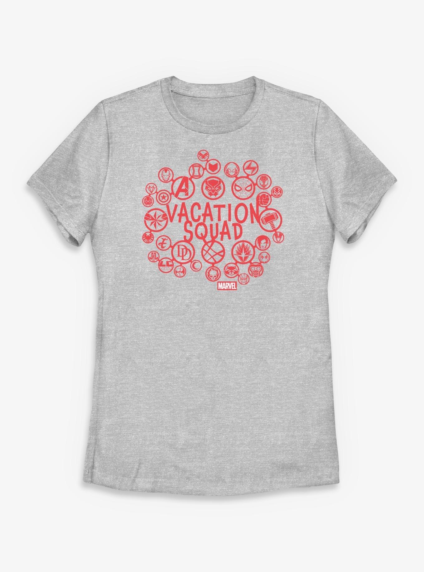 Marvel Avengers Vacation Squad Logo Icons Womens T-Shirt, , hi-res
