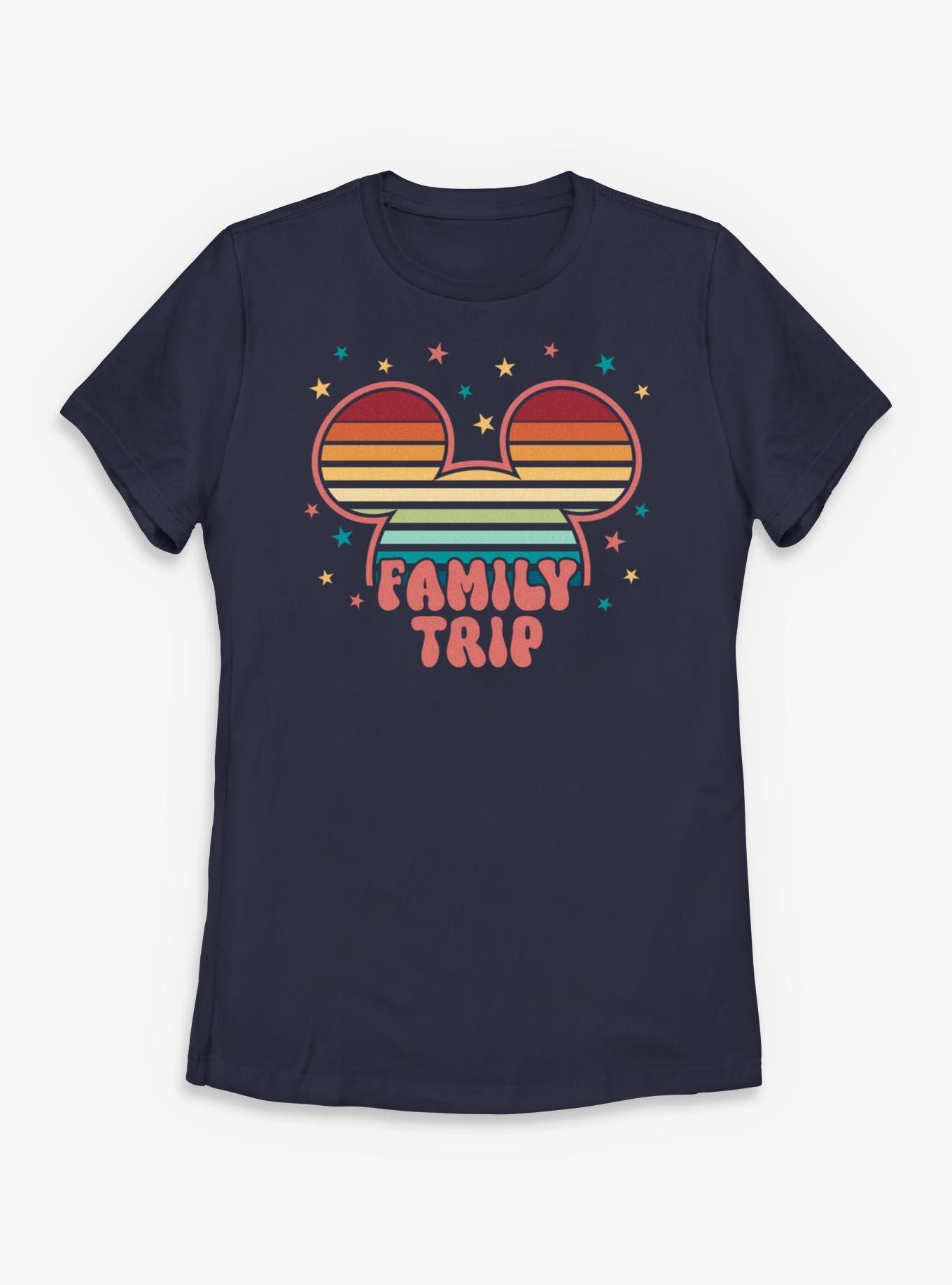 Disney Mickey Mouse Head Colorful Stars Family Trip Womens T-Shirt, , hi-res