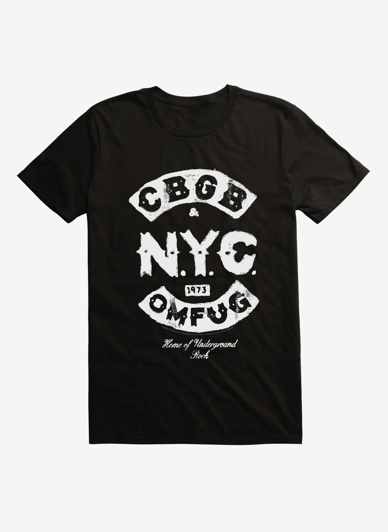 CBGB NYC 1973 OMFUG T-Shirt - BLACK | Hot Topic