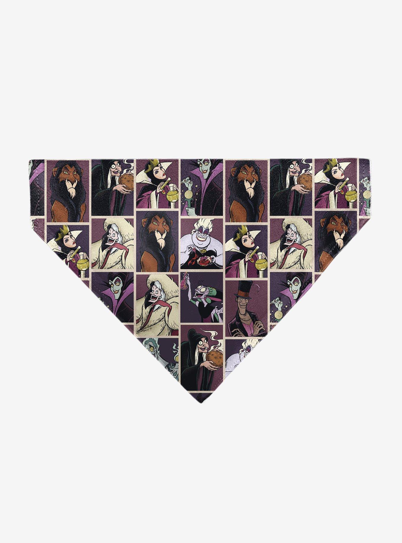 Disney Villains Pose Blocks Slip On Collar Pet Bandana - Bandana Only, , hi-res