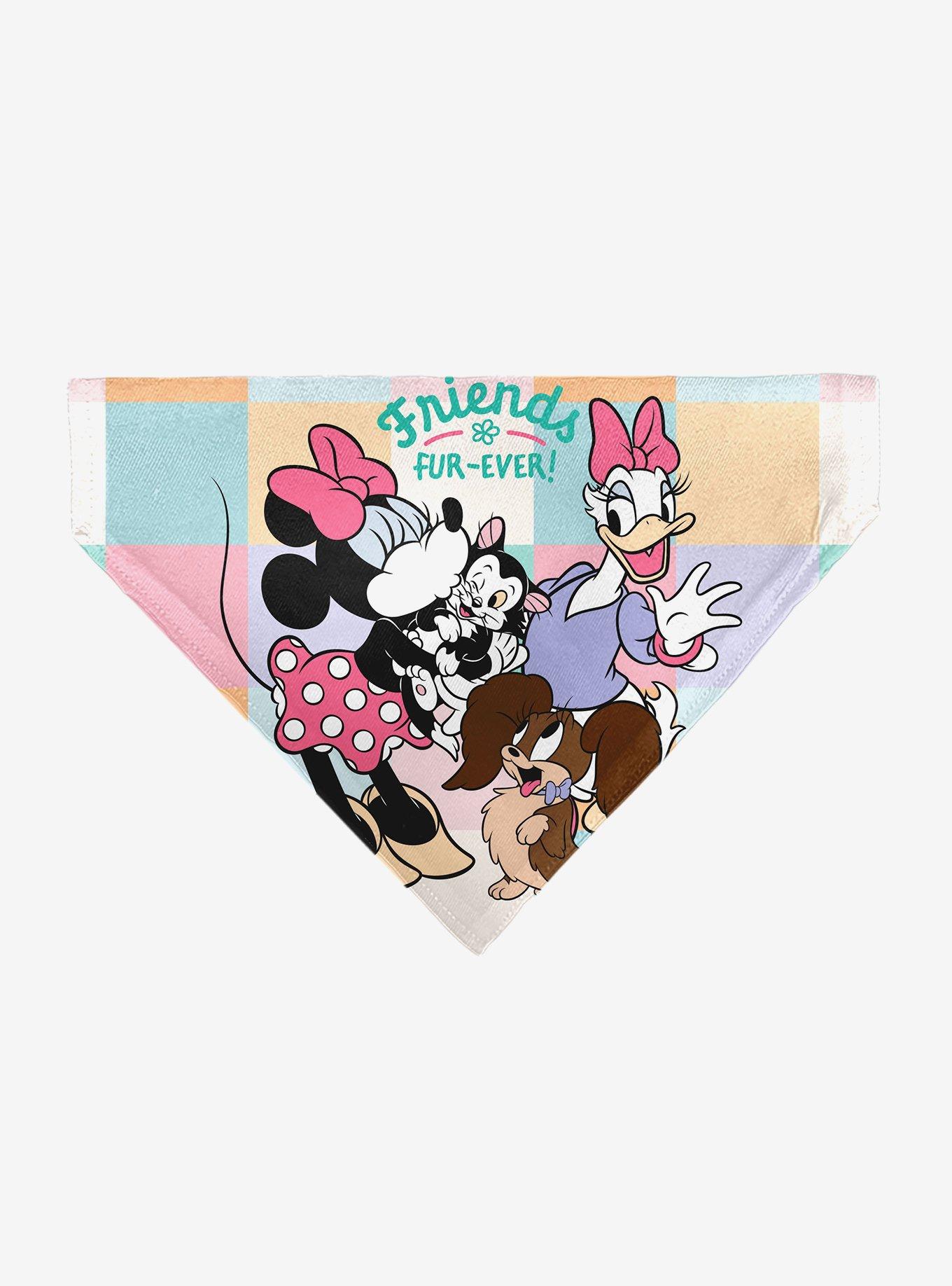 Disney Minnie Mouse Daisy Duck Friends Fur Ever Slip On Collar Pet Bandana - Bandana Only