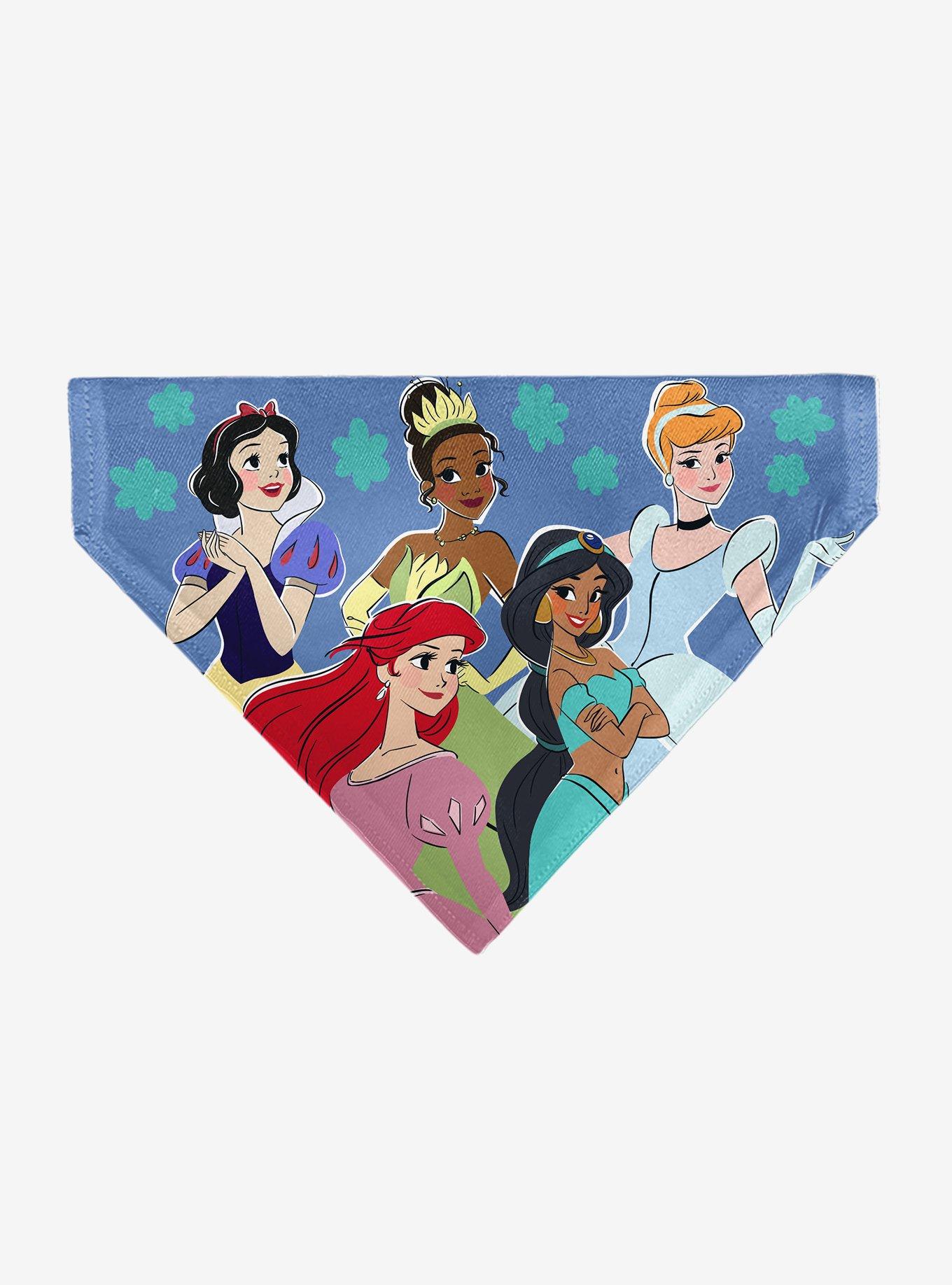 Disney Princesses Group Pose Flowers Slip On Collar Pet Bandana - Bandana Only, , hi-res