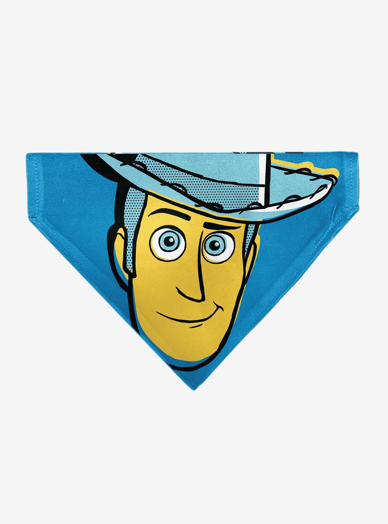 Disney Toy Story Woody Pop Art Face Close Up Slip On Collar Pet Bandana - Bandana Only