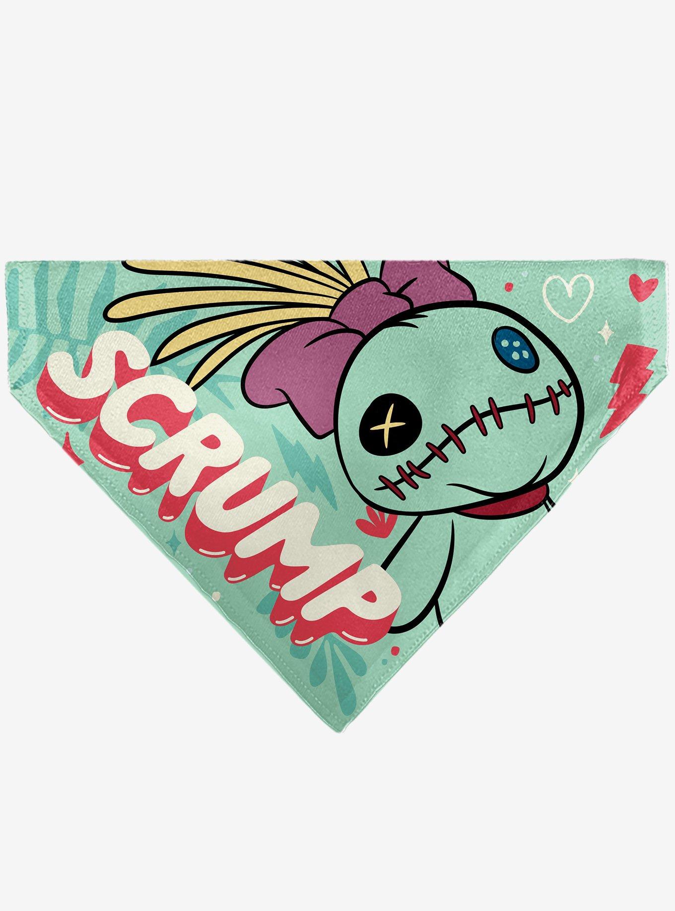 Disney Lilo and Stitch Scrump Text and Pose Slip On Collar Pet Bandana - Bandana Only, , hi-res