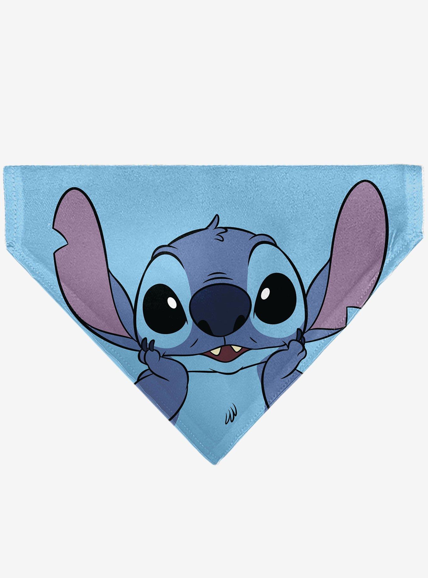 Disney Stitch Grinning Pose Blue Slip On Collar Pet Bandana - Bandana Only, , hi-res