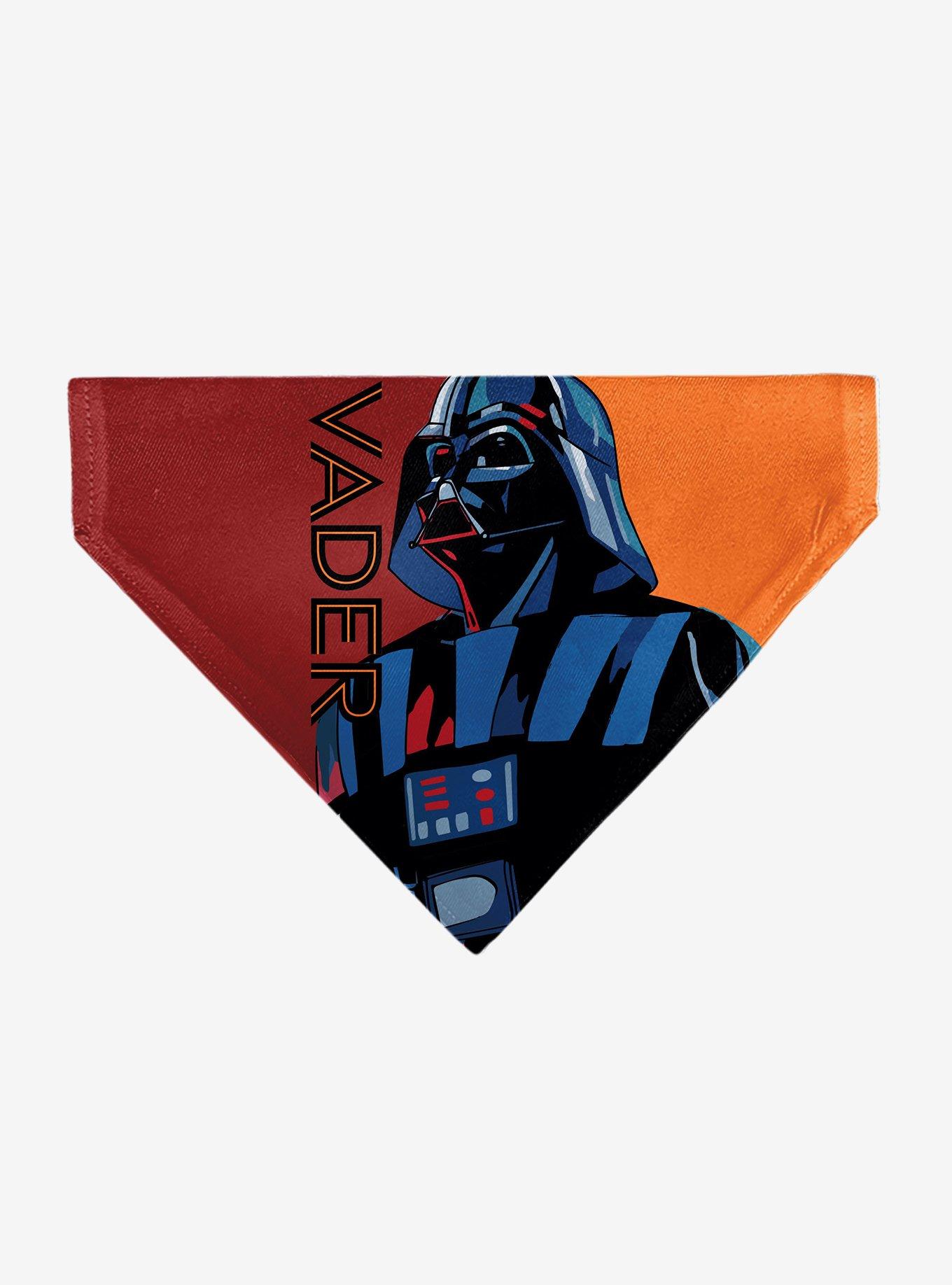 Star Wars Vader Text and Pop Art Pose Slip On Collar Pet Bandana - Bandana Only, , hi-res