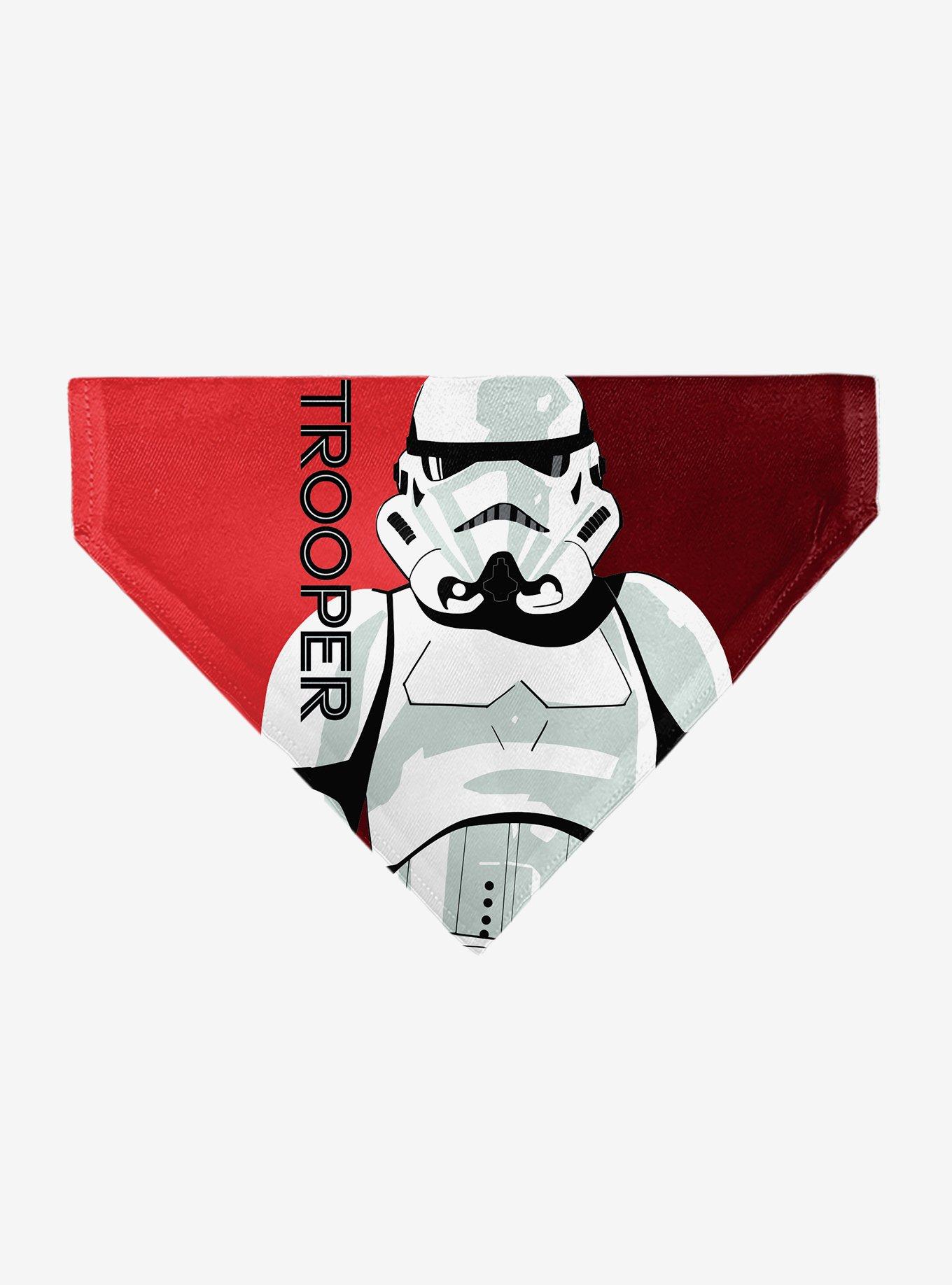 Star Wars Trooper Text and Stormtrooper Pop Art Slip On Collar Pet Bandana - Bandana Only, , hi-res