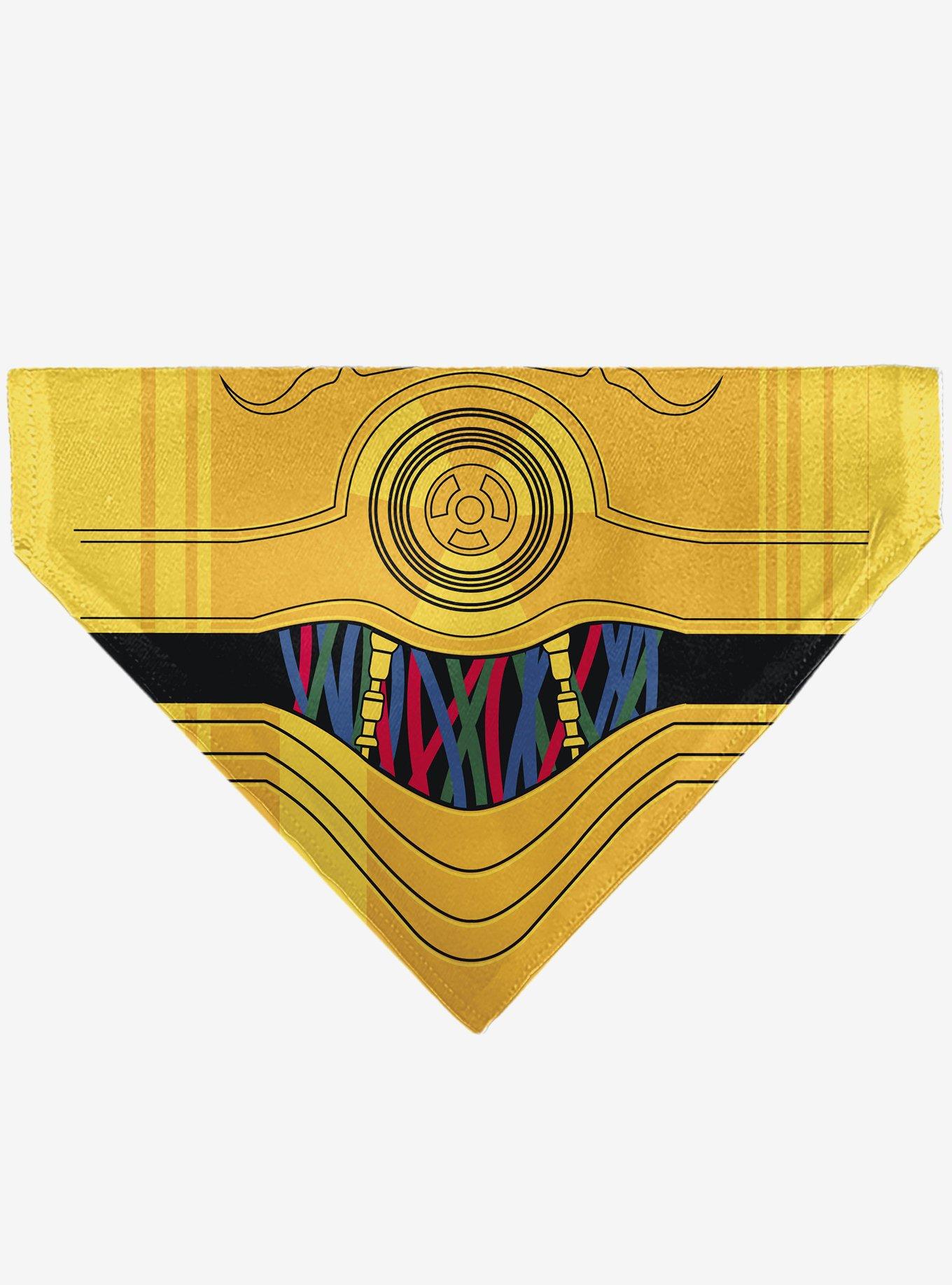 Star Wars C3PO Character Close Up Slip On Collar Pet Bandana - Bandana Only, , hi-res