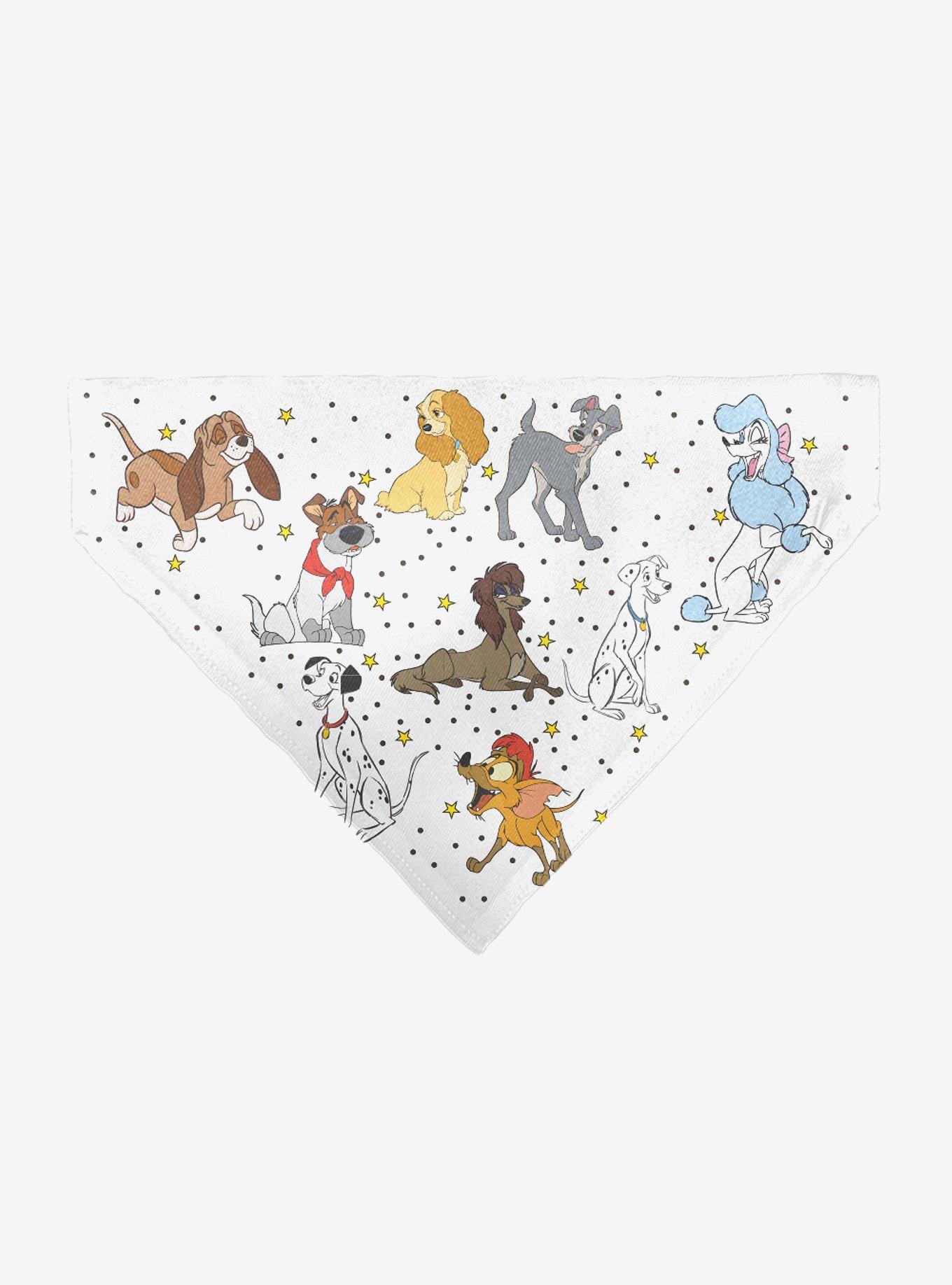 Disney Dogs Group Collage Stars Slip On Collar Pet Bandana - Bandana Only, , hi-res
