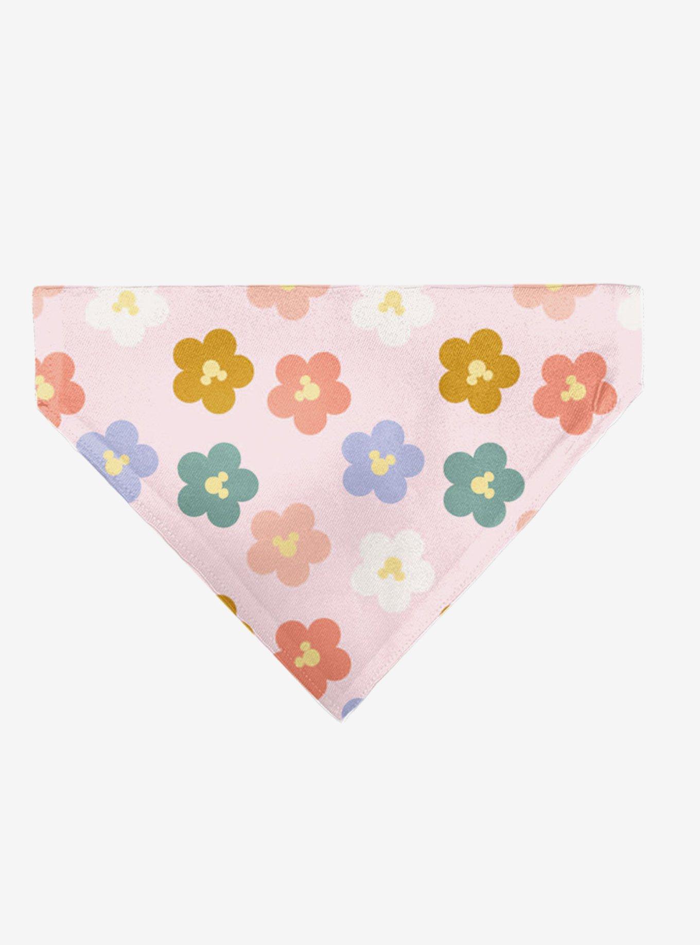 Disney Mickey Mouse Ears Flower Icon Scattered Slip On Collar Pet Bandana - Bandana Only, , hi-res