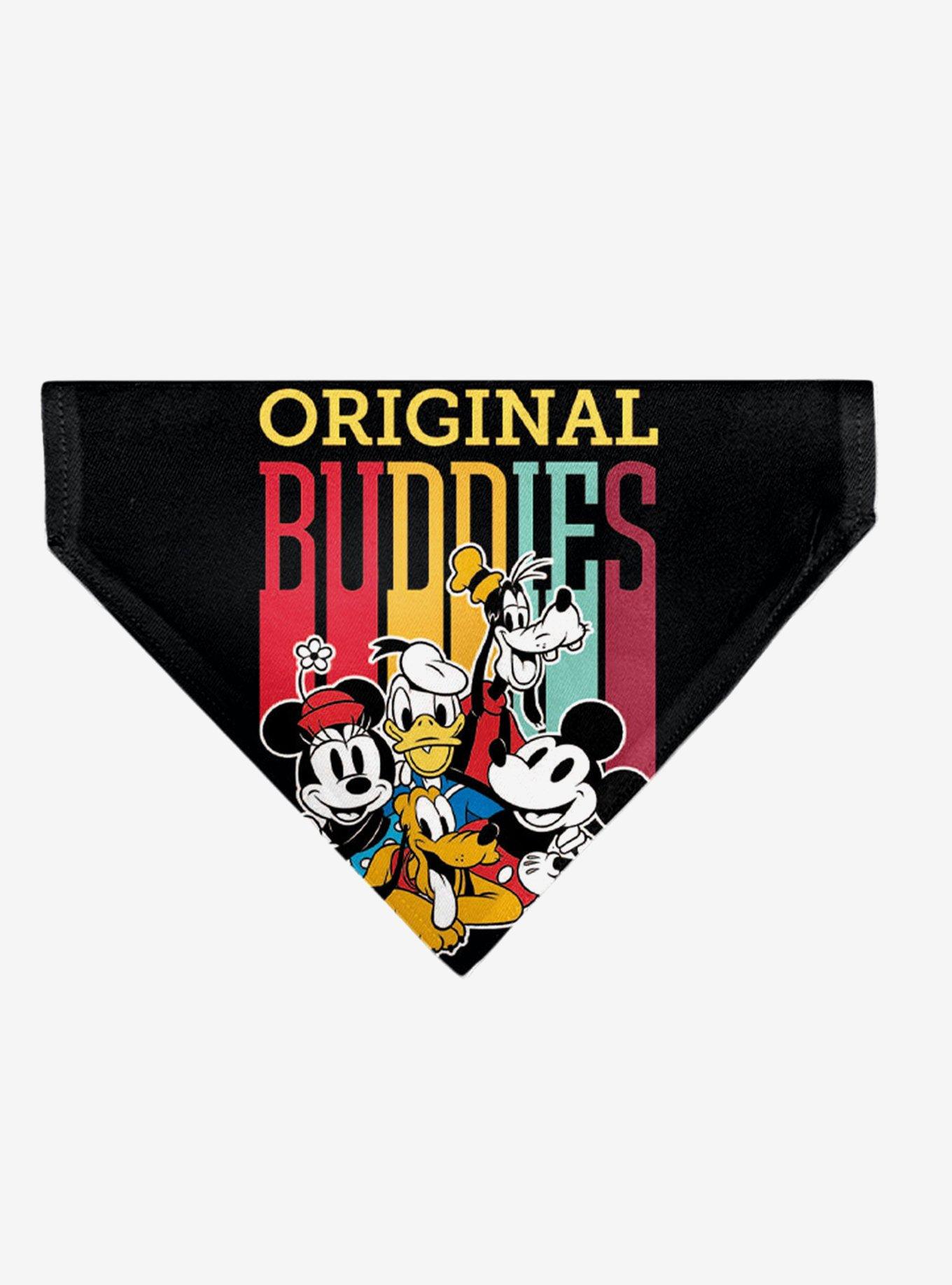 Disney Fab Five Original Buddies Group Pose Slip On Collar Pet Bandana - Bandana Only