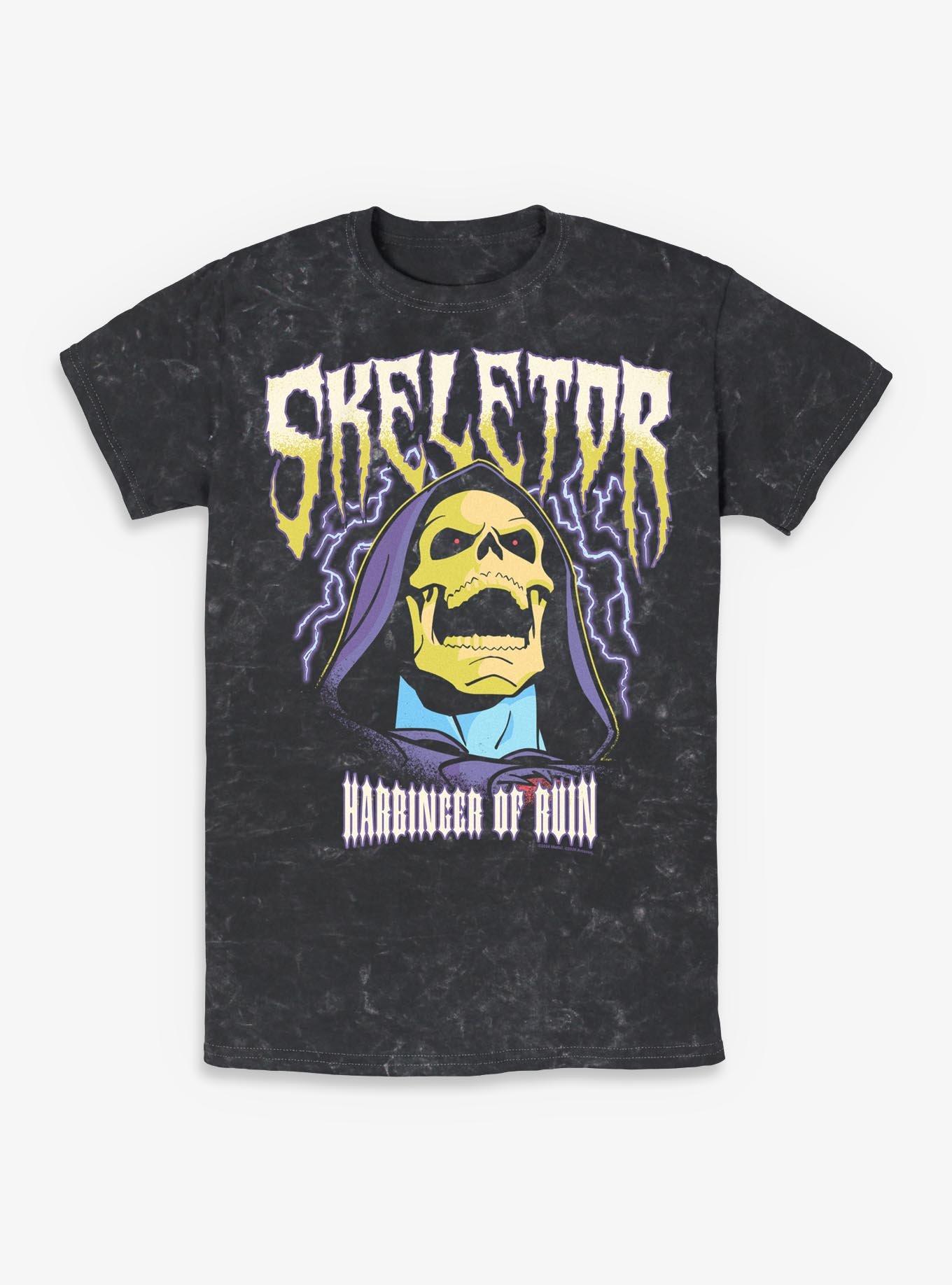 Masters Of The Universe Skeletor Lightning Mineral Wash T-Shirt, , hi-res