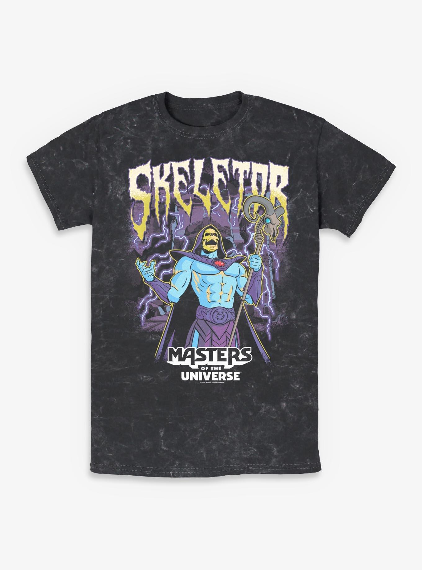 Masters Of The Universe Skeletor Power Lightning Mineral Wash T-Shirt