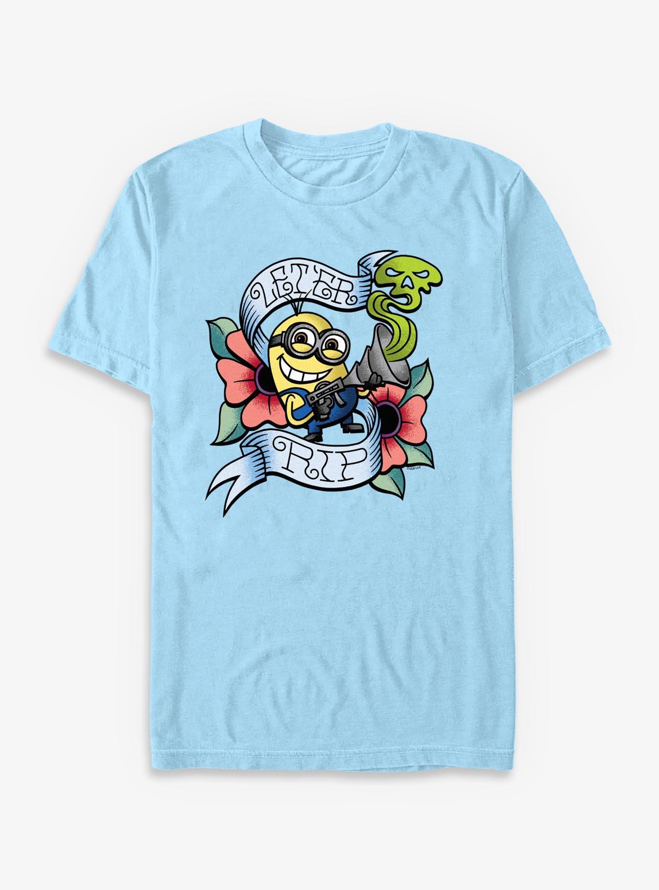 Minions Let'er Rip Tattoo StyleT-Shirt, , hi-res