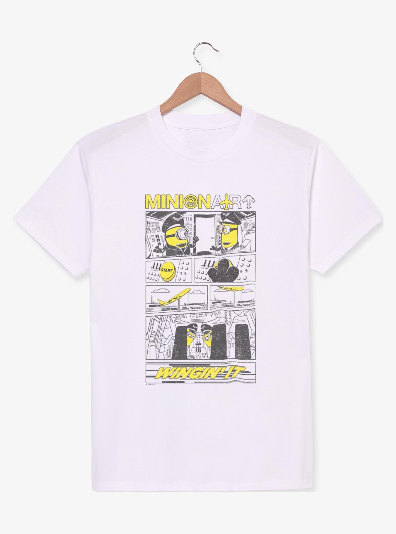 Minions Minion Air Winging It Comic T-Shirt, , hi-res