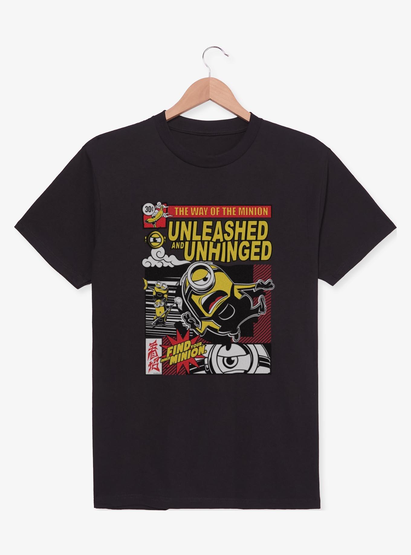 Minions Unleashed And Unhinged Comic Style T-Shirt, , hi-res