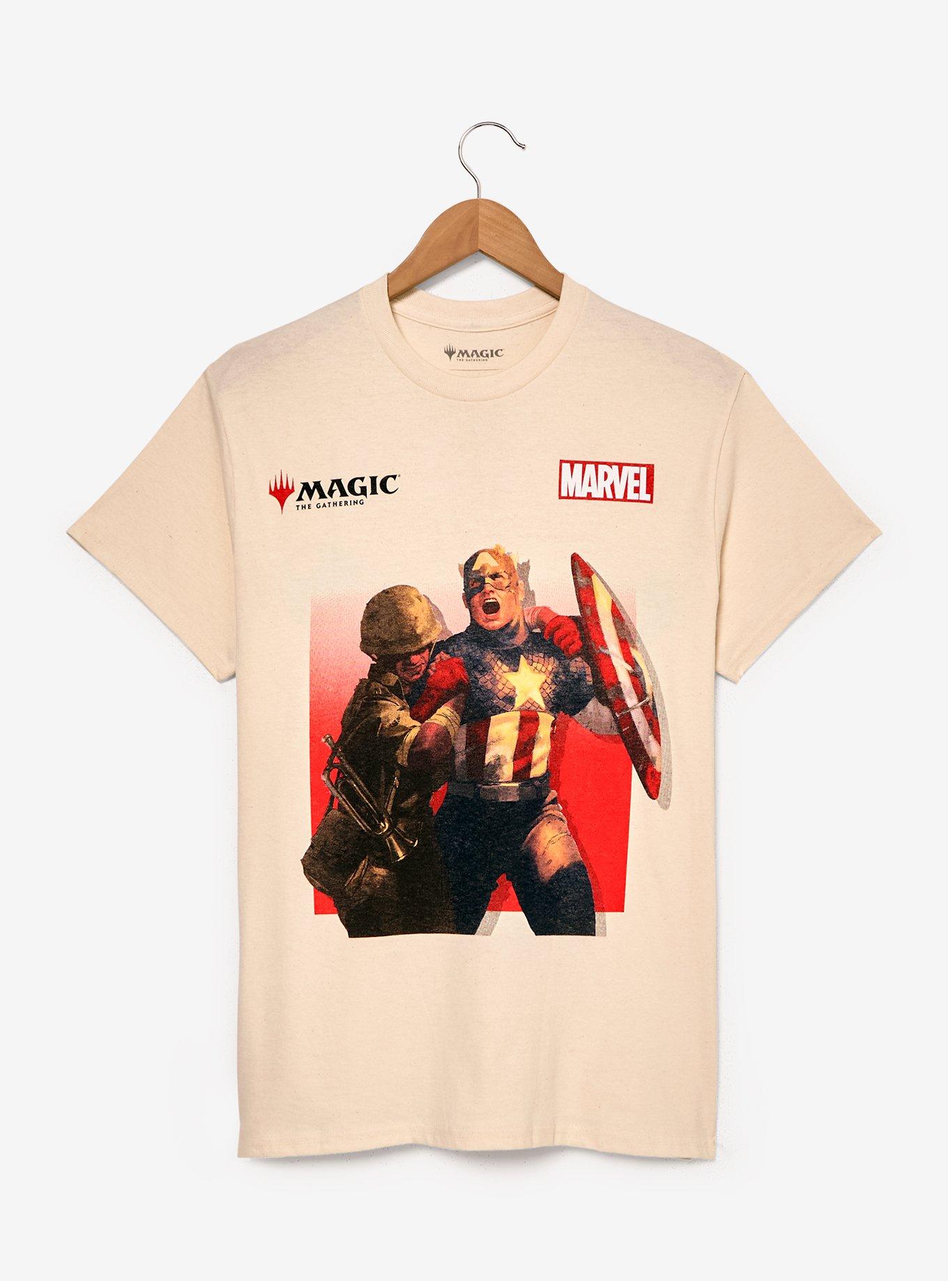 Magic: The Gathering x Marvel Captain America T-Shirt - BoxLunch Exclusive, , hi-res